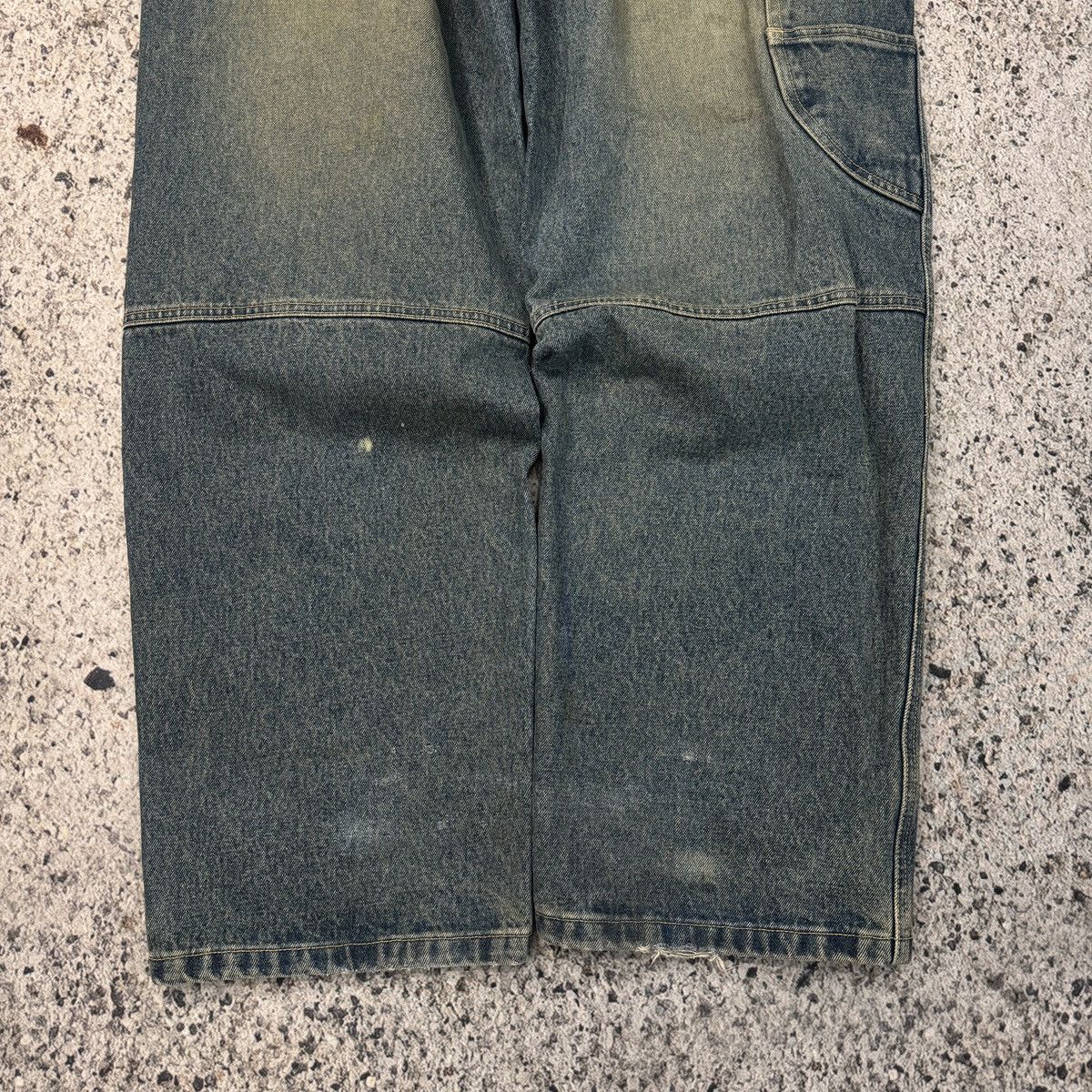 Vintage 90s Faded Vibes Jeans Baggy Wide Leg Skater Denim ERD Grunge Size US 34 / EU 50 - 8 Thumbnail