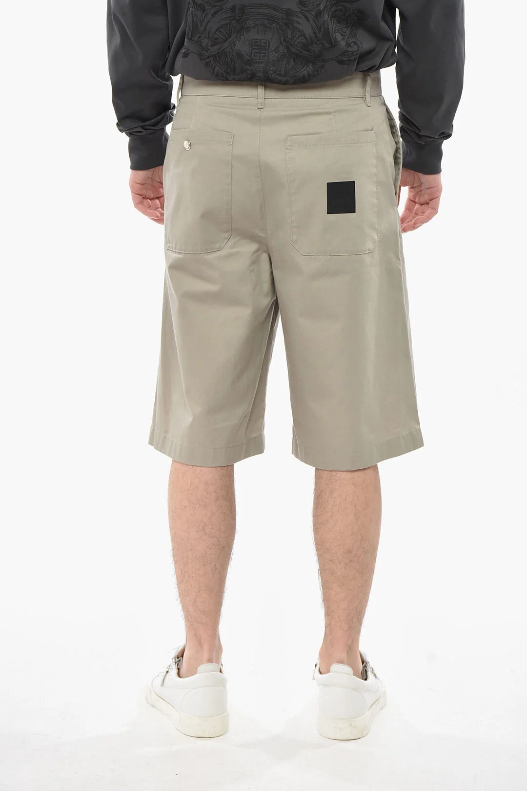 Givenchy og1mm0326 Cotton-Blend Chino Short in Grey Size US 30 / EU 46 - 2 Thumbnail