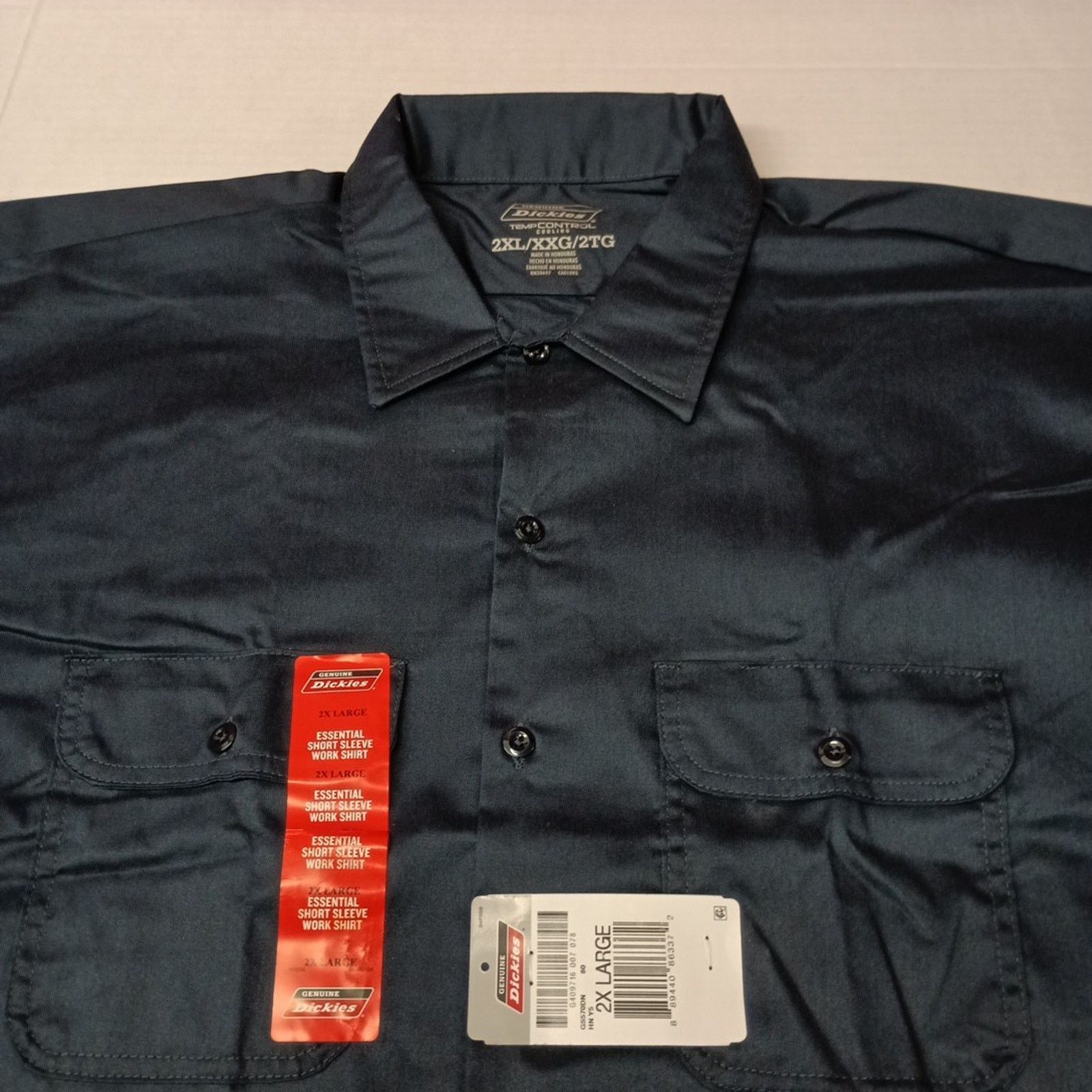 Dickies Dickies Essential Work Shirt Mens Size 2XL Blue Temp Control Size US XXL / EU 58 / 5 - 2 Thumbnail