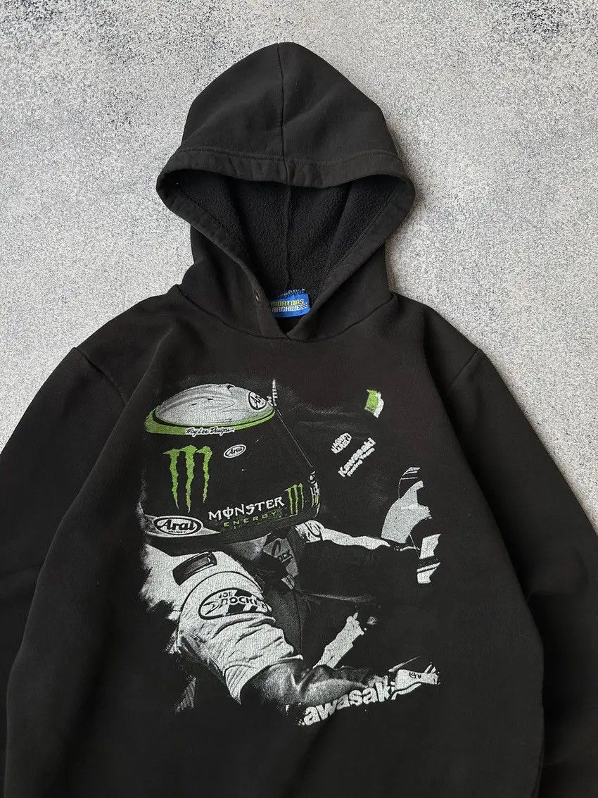 Vintage Vintage Kawasaki Monster Joe Rocket Racing Team Hoodie Size US M / EU 48-50 / 2 - 6 Thumbnail