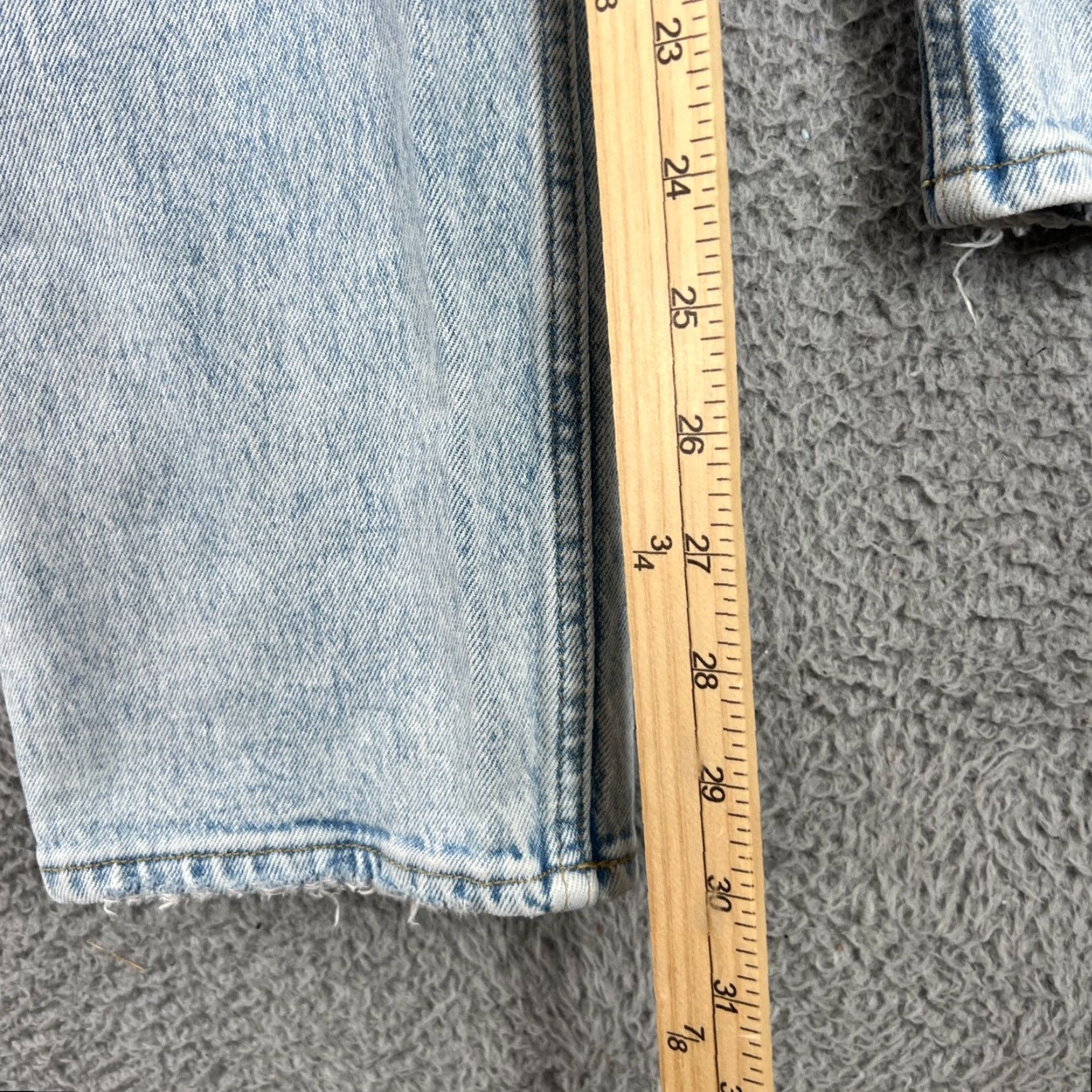 Abercrombie & Fitch Abercrombie & Fitch Jeans Women 0 25 Blue 90s Straight High Rise Denim Vintage No 5-Pocket Womens Wide Range of Seasons Size 25" / US 0 / IT 36 - 3 Thumbnail
