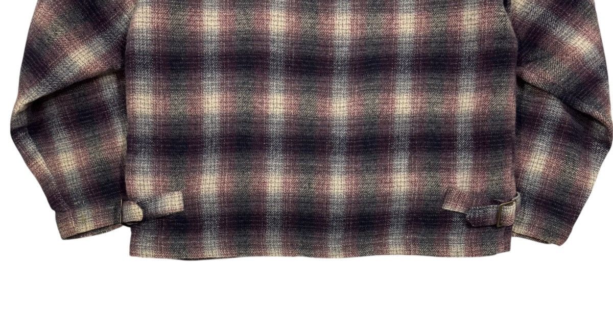 If Six Was Nine Vtg🔥80’s Bobson Workwear Shadow Plaid Wool Jacket Size US M / EU 48-50 / 2 - 9 Thumbnail
