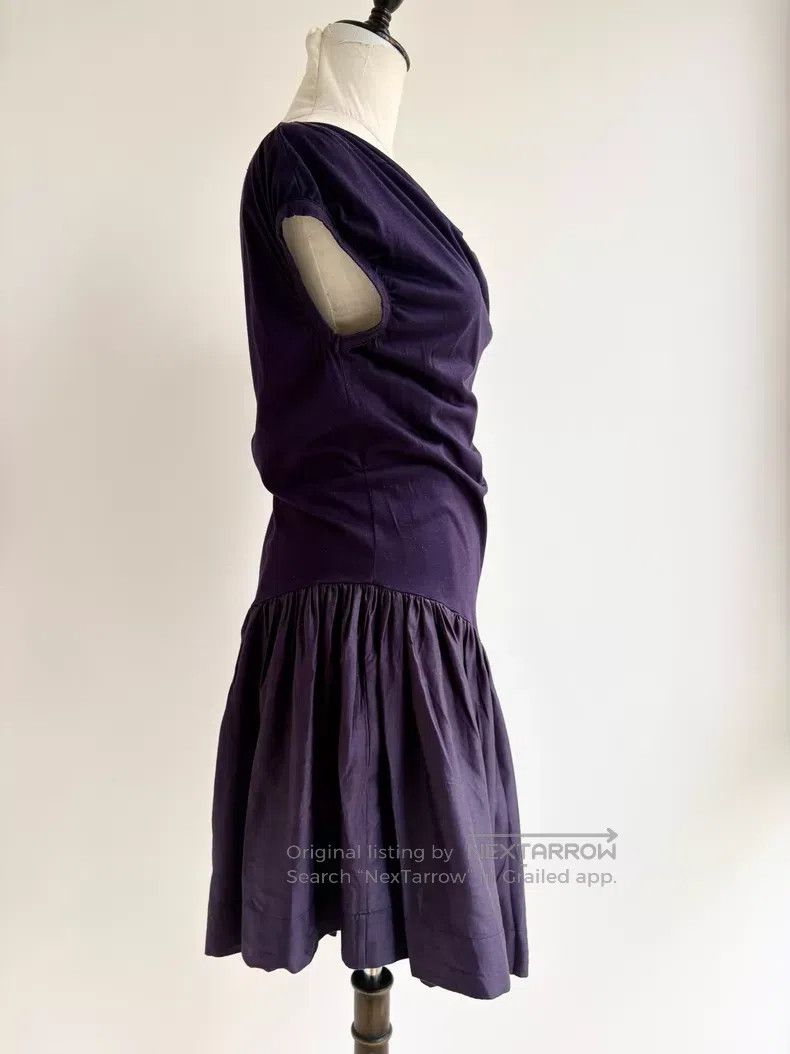 Vivienne Westwood Vivienne Westwood Purple Asymmetrical Drape Neck Dress Size M / US 6-8 / IT 42-44 - 6 Thumbnail