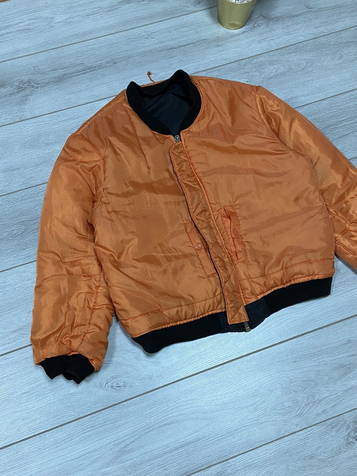 Vintage Ma1 Flyer military Vintage Bomber Jacket double side Size US L / EU 52-54 / 3 - 9 Thumbnail