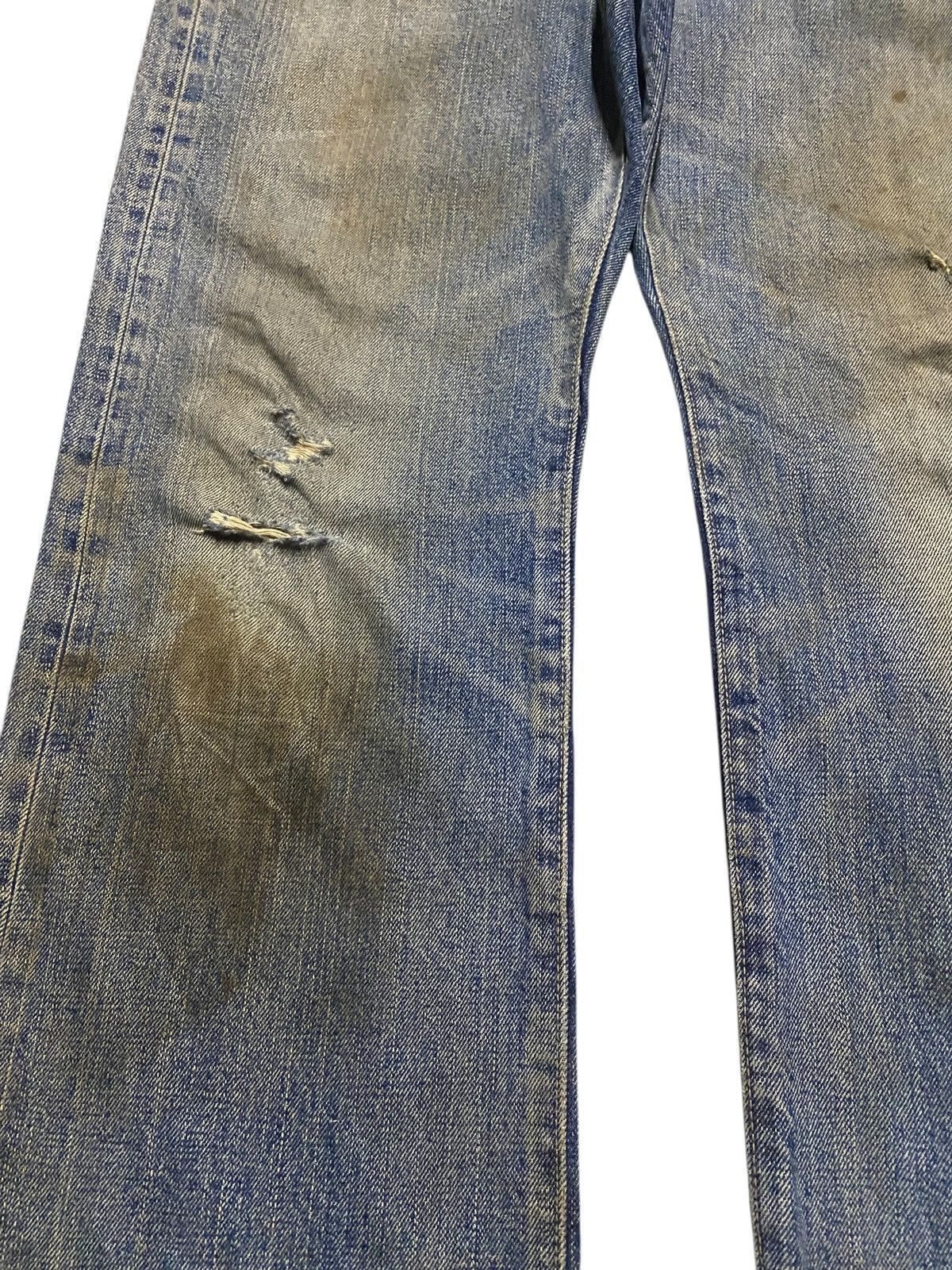 Junya Watanabe Vintage Blue Corn Japan Selvedge Heavy Faded Distressed Jean Size US 32 / EU 48 - 7 Thumbnail