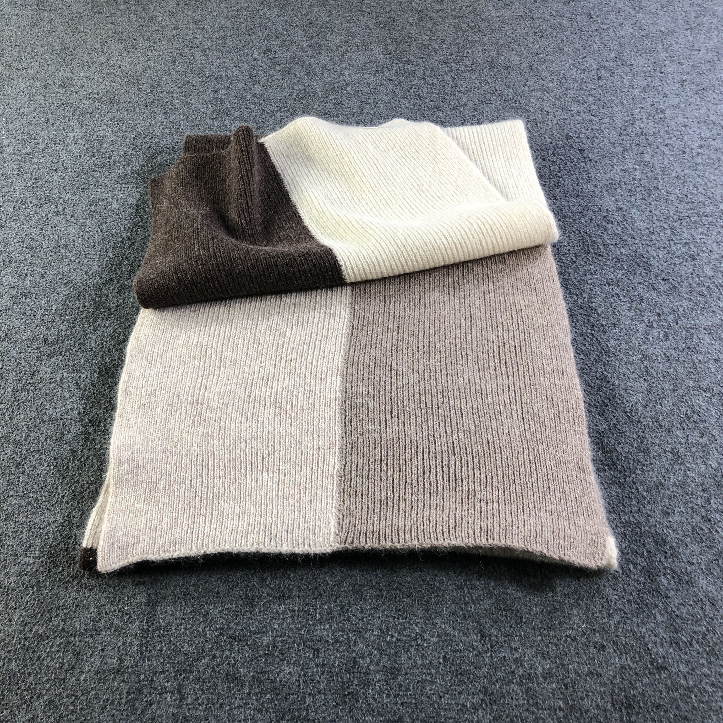 Barneys New York Barneys New York Ribbed Wool Scarf Muffler Neckwear V2613 Size ONE SIZE - 6 Thumbnail