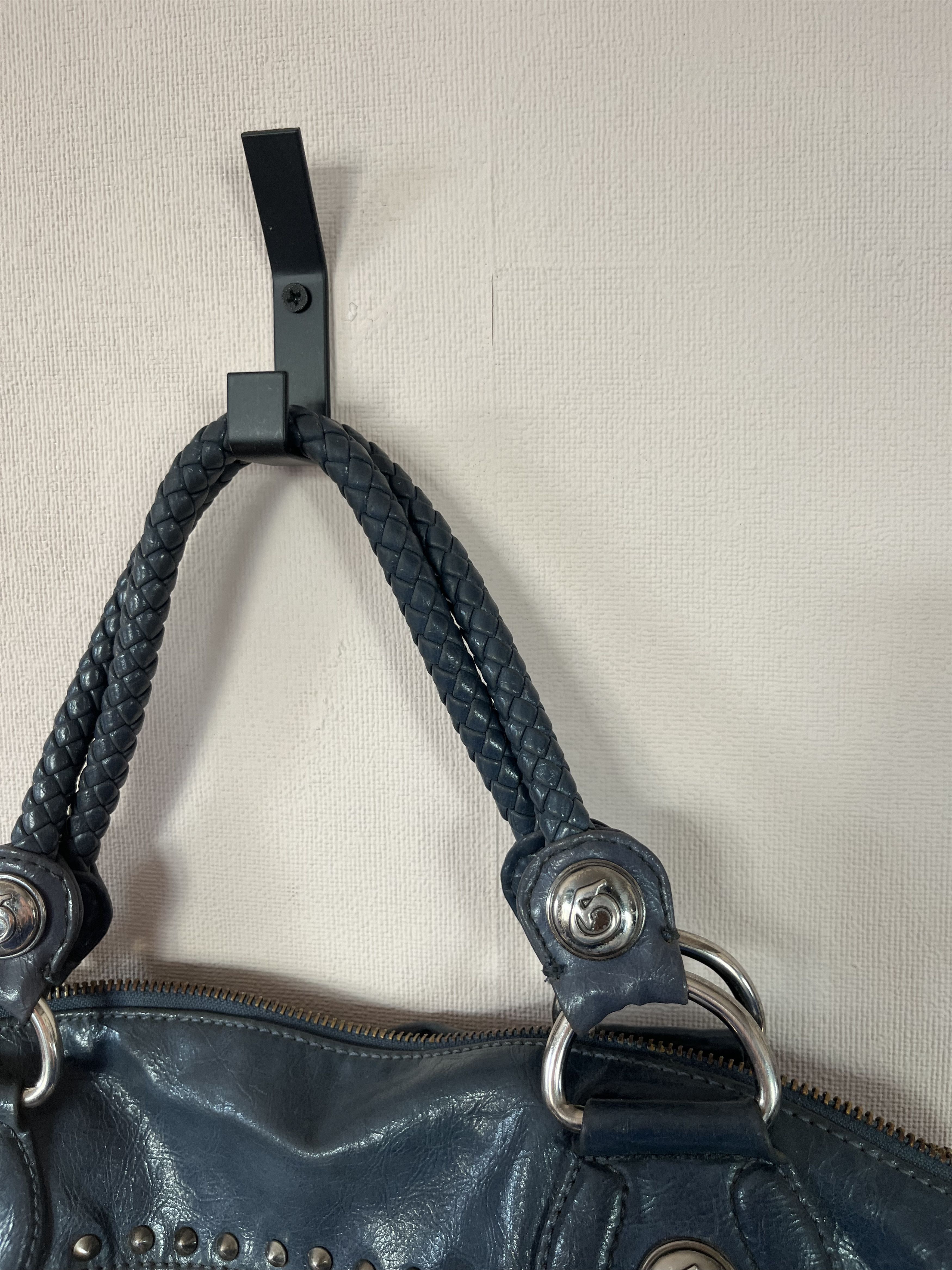 Guess Guess Jeans Y2K Studded Shoulder Bag Blue Vintage Logo Purse Size ONE SIZE - 4 Thumbnail