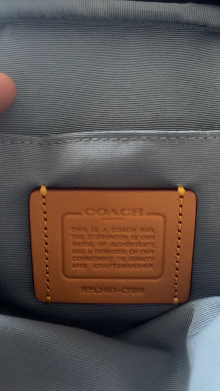 Coach Coach Aden Denim Crossbody Size ONE SIZE - 3 Thumbnail