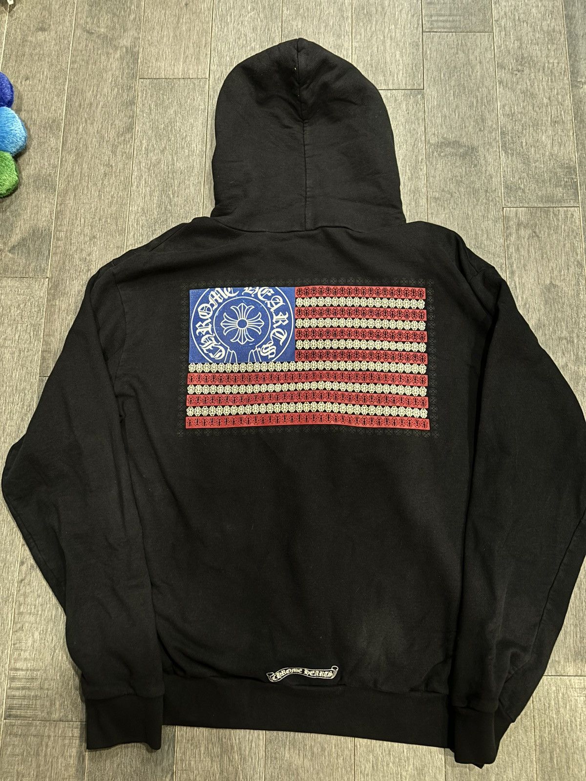 Chrome Hearts Chrome Hearts USA American Flag Hoodie Medium | Grailed