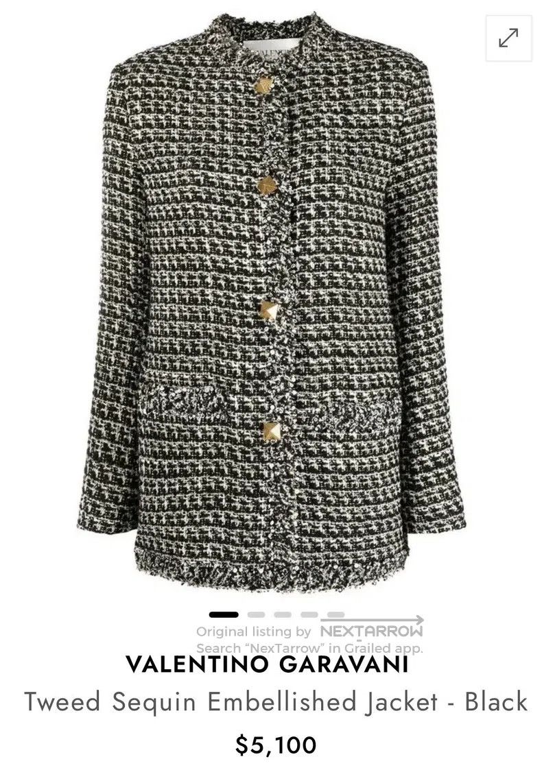 Valentino Valentino The main line is a small fragrant jacket Size M / US 6-8 / IT 42-44 - 1 Thumbnail