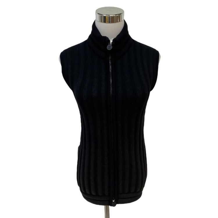 Chanel Chanel Ribbed Knit Zip Up Vest Size 36 Size XS / US 0-2 / IT 36-38 - 1 Thumbnail
