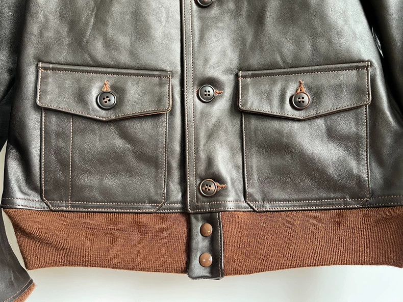 The Real McCoy's The Real McCoys A1 Leather Jacket Size US L / EU 52-54 / 3 - 6 Thumbnail