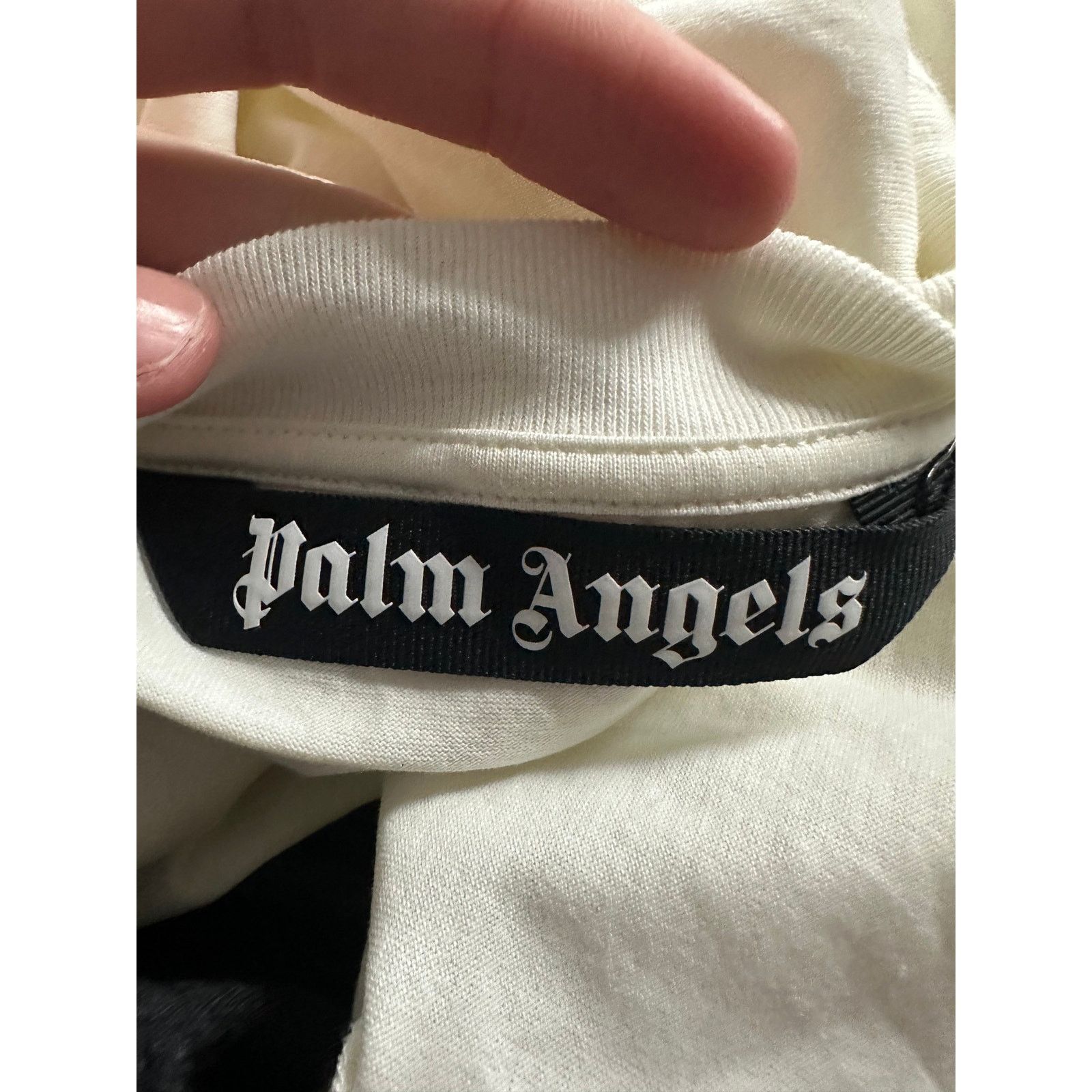 Palm Angels Palm Angels Studded Oversized Tee Cream New XL With Tags Size US XL / EU 56 / 4 - 8 Thumbnail