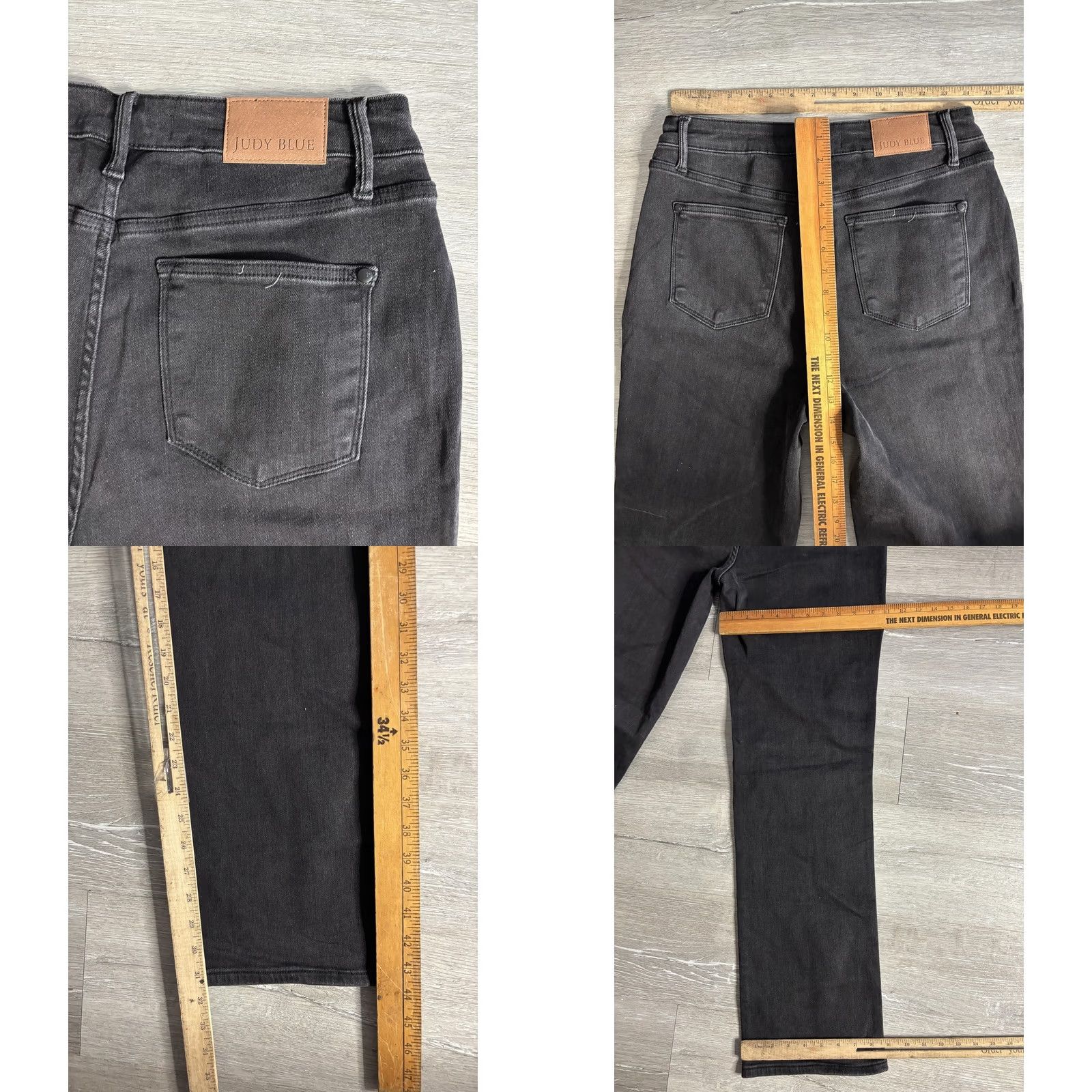 Denime VINTAGE Judy Blue Jeans Womens 9/29 Black 90s Straight Relaxed Distressed Denim Stretch Shirt Category: Jeans Size 30" / US 8 / IT 44 - 8 Thumbnail