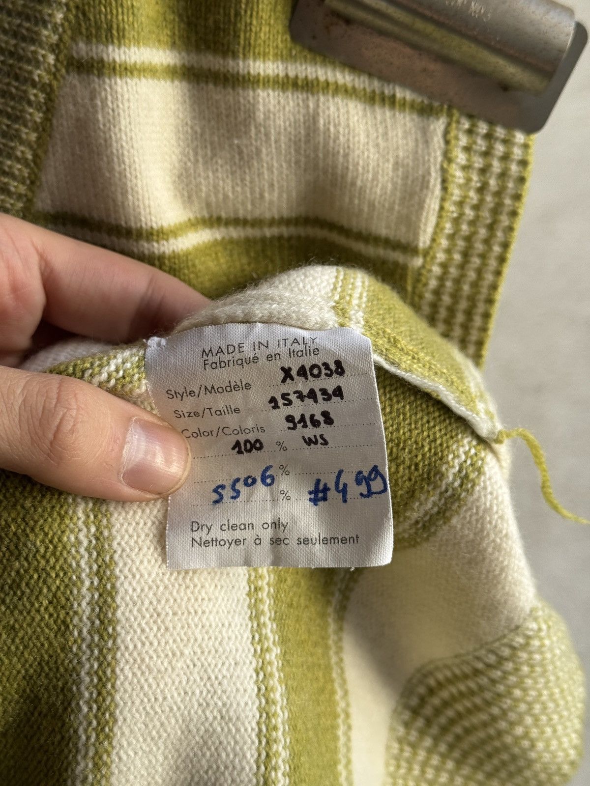 Yves Saint Laurent Yves Saint Laurent Sample Cashmere Striped Vest Size US S / EU 44-46 / 1 - 7 Thumbnail