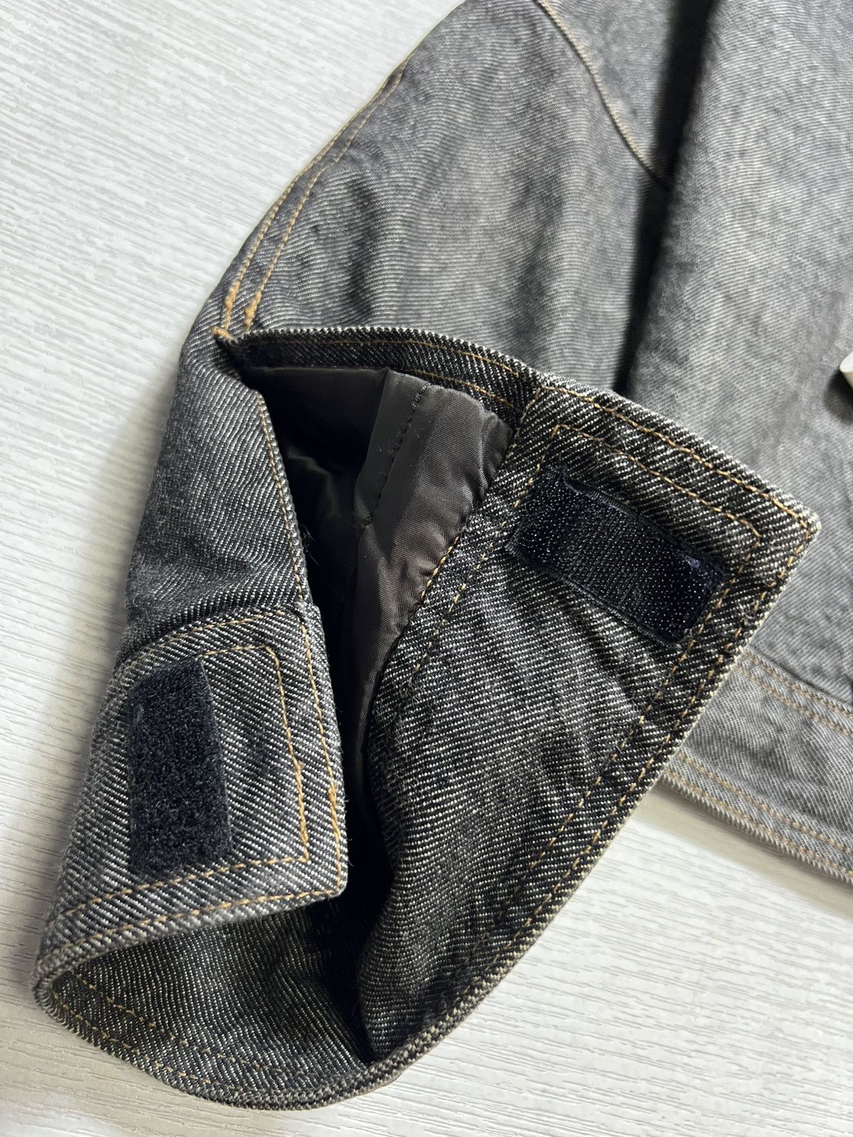 Dolce & Gabbana Dolce & Gabbana - AW03 Velcro Denim Biker Jacket Size US L / EU 52-54 / 3 - 15 Thumbnail