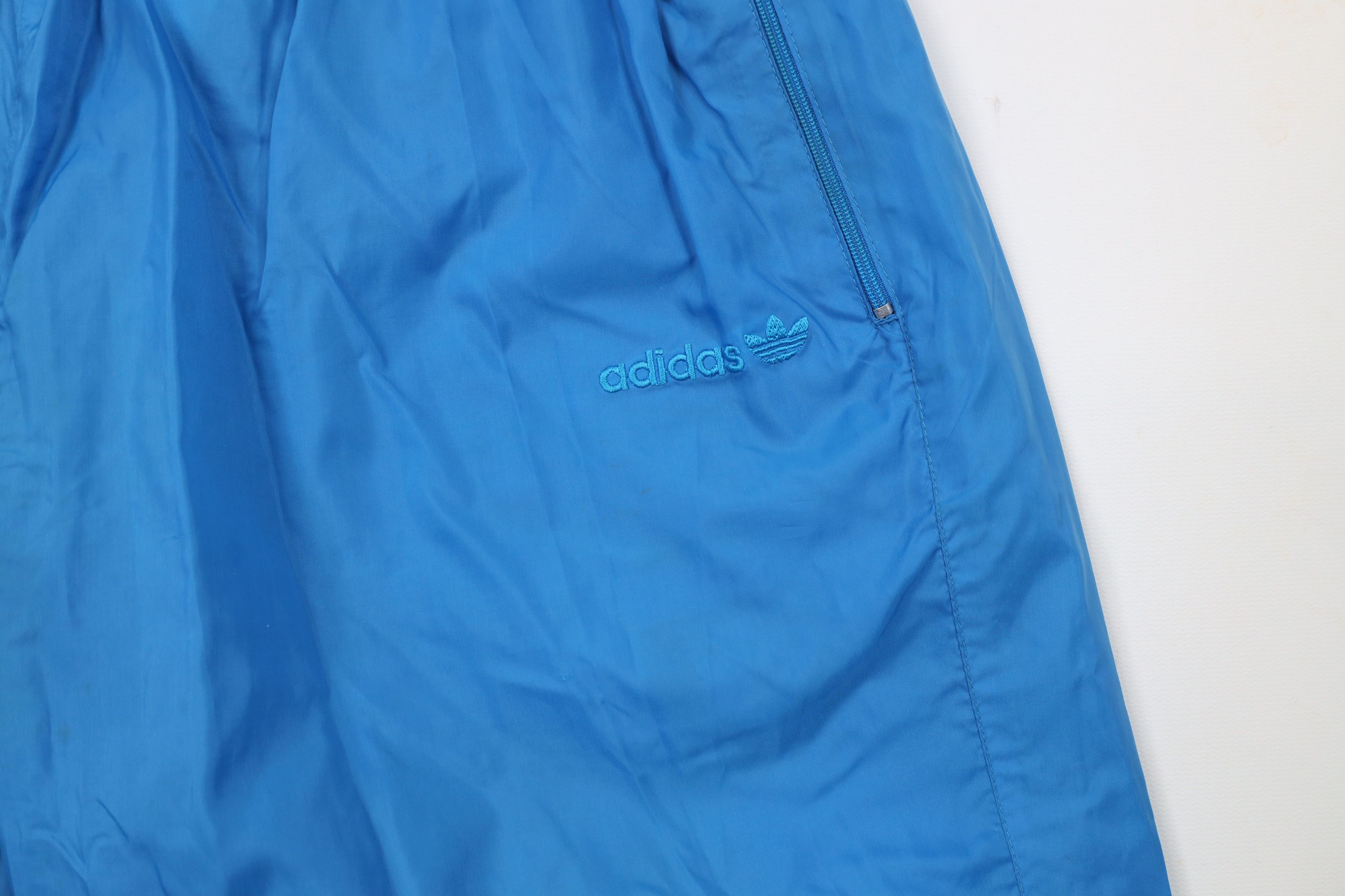 Adidas × Vintage Vintage 90s Adidas Trefoil Windbreaker Jogger Pants Blue Size US 34 / EU 50 - 7 Thumbnail