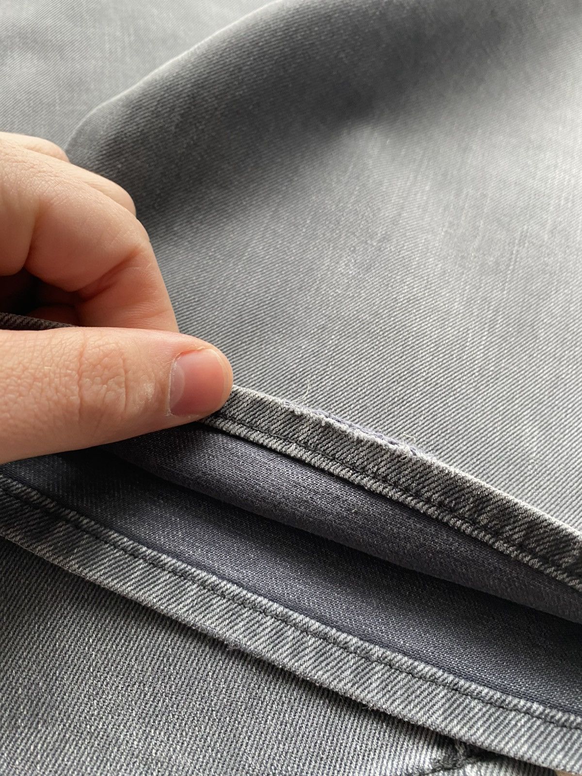 Hugo Boss 00s Luxury Hugo Boss Grey Stretch Denim Jeans Straight Fit Size US 38 / EU 54 - 15 Thumbnail