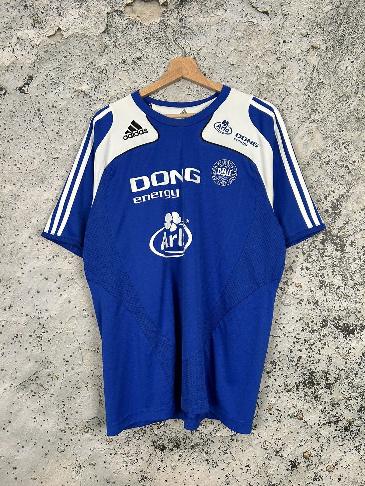 Adidas Vintage Adidas Soccer Jersey Denmark 2007 Football Hype Size US XL / EU 56 / 4 - 1 Thumbnail