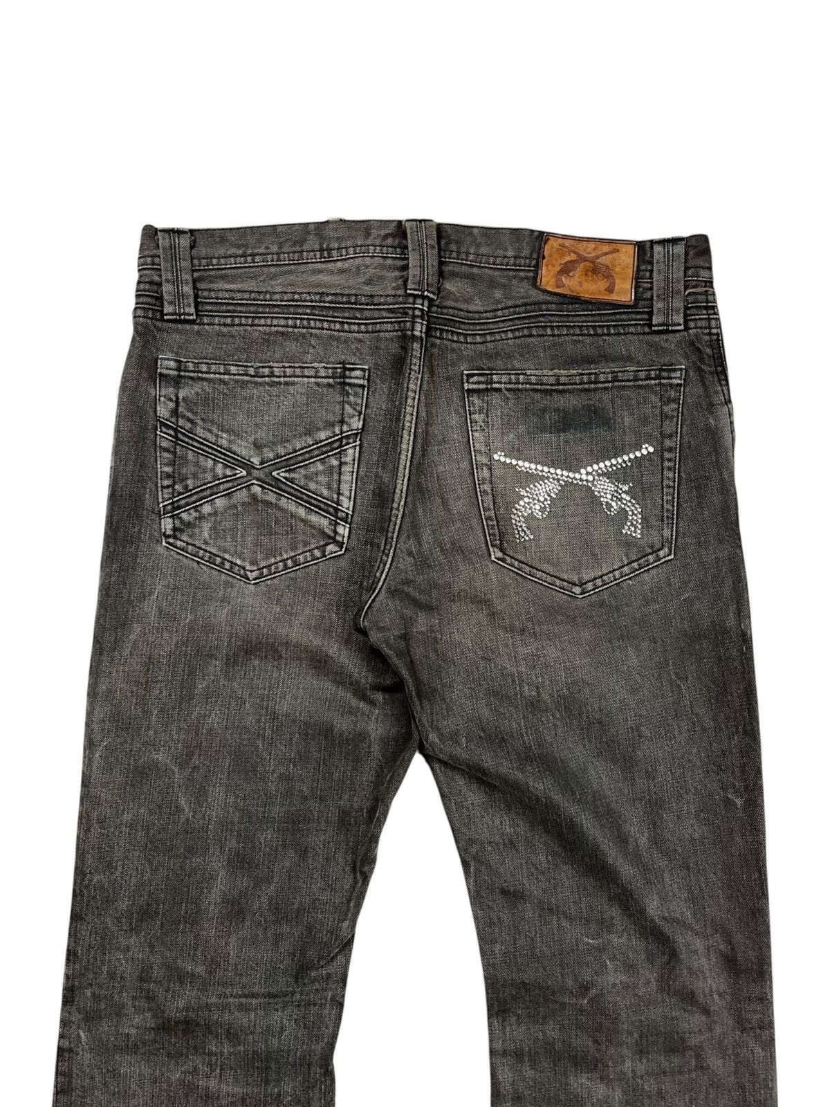 Le Grande Bleu (L.G.B.) 2000s Roarguns - Mud Wash Denim Pants Size US 29 - 3 Thumbnail