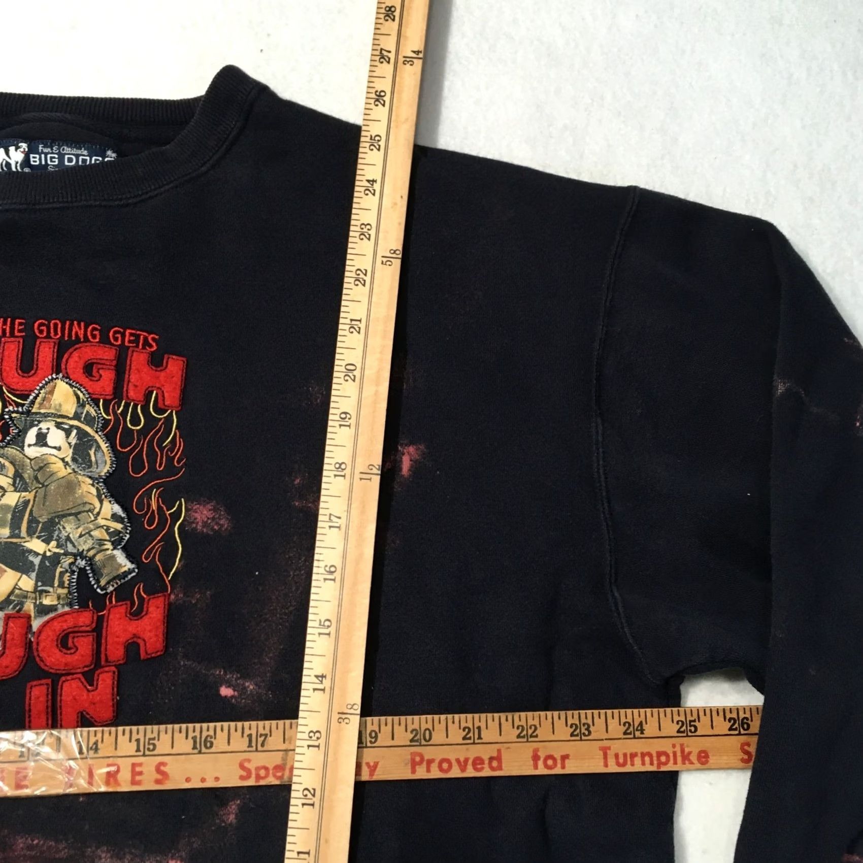 Big Dogs VINTAGE Big Dogs Sweatshirt Pullover Fleece Embroidered DISTRESSED 1X Size US XL / EU 56 / 4 - 5 Thumbnail