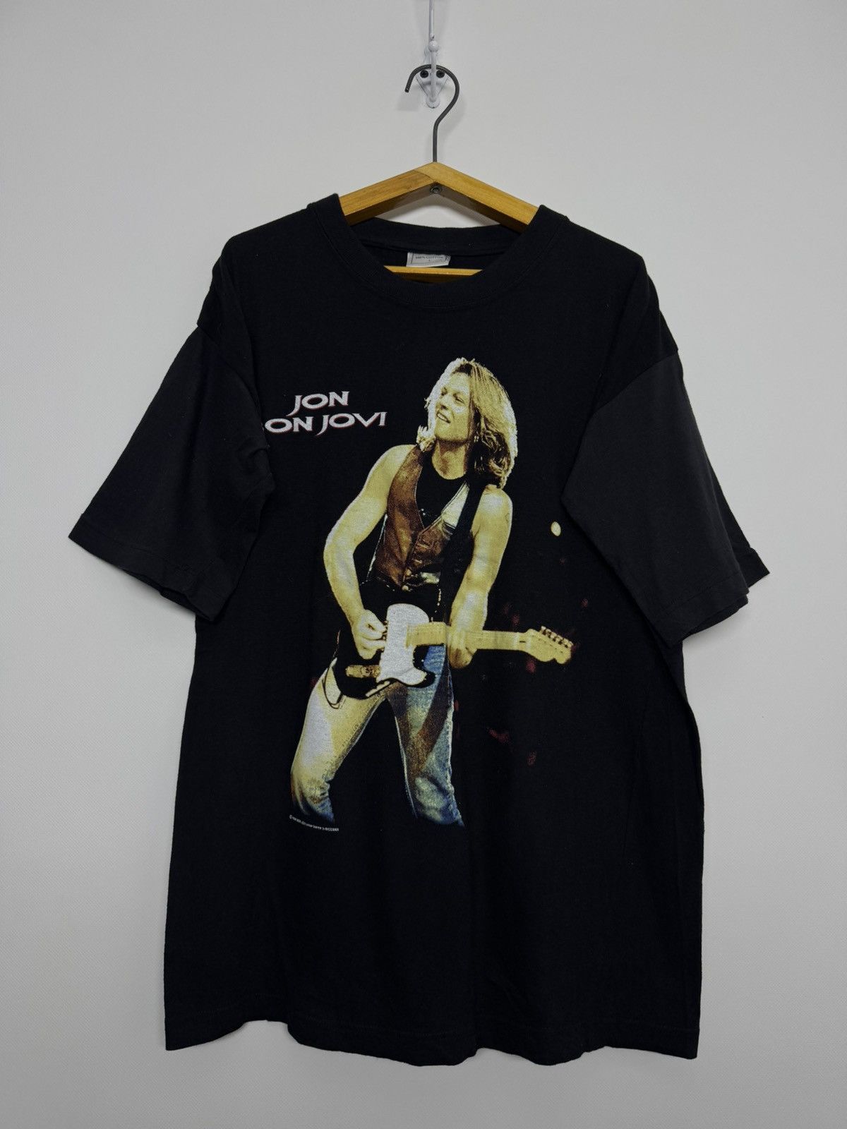 Bon Jovi Vintage Bon Jovi 1996 Niceman black tour t-shirt Size US L / EU 52-54 / 3 - 6 Thumbnail