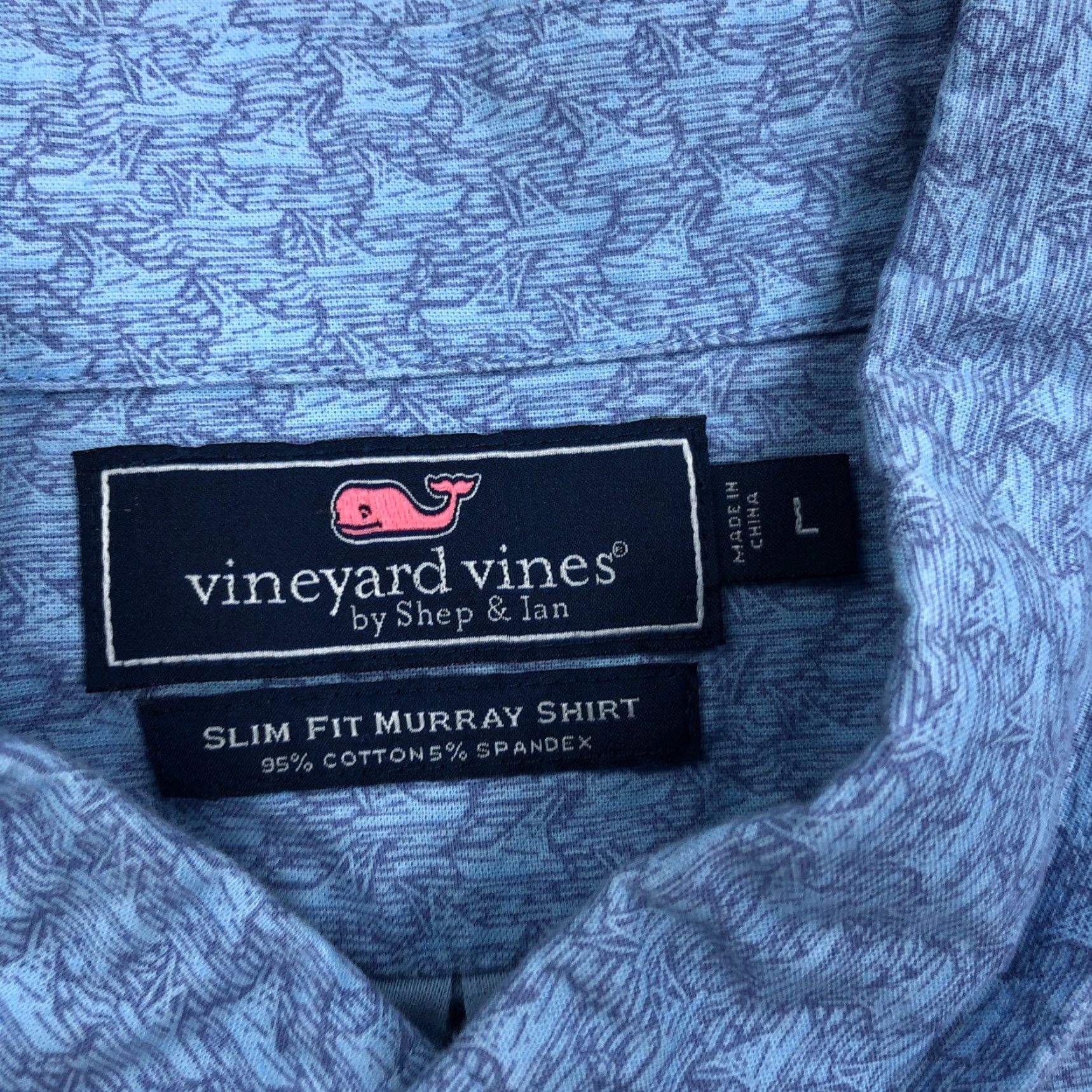Vineyard Vines Vineyard Vines Shirt Men Large Slim Fit Murray Short Sleeve Button Up Boat Print Size US L / EU 52-54 / 3 - 3 Thumbnail