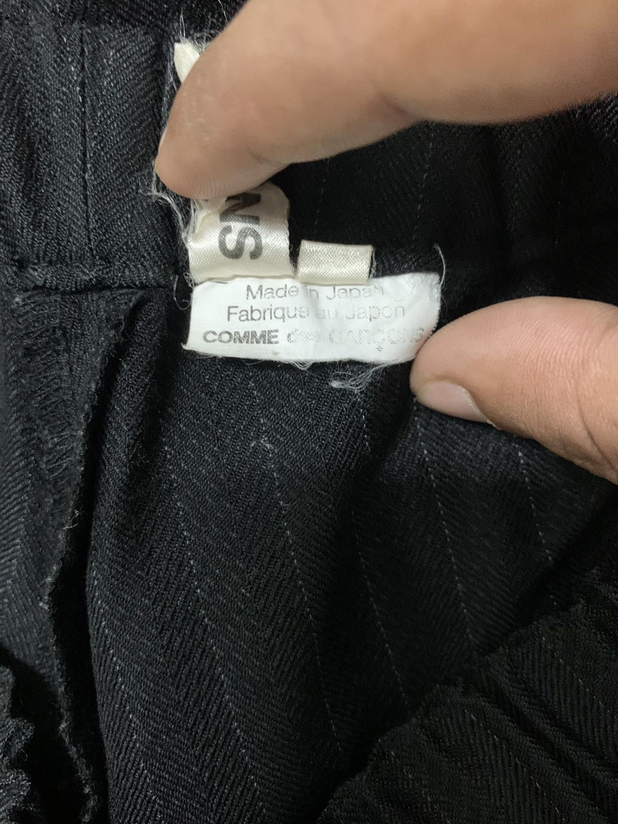 Comme des Garcons × Designer × Japanese Brand Comme des garcons Striped trousers wool pants Size US 30 / EU 46 - 10 Thumbnail