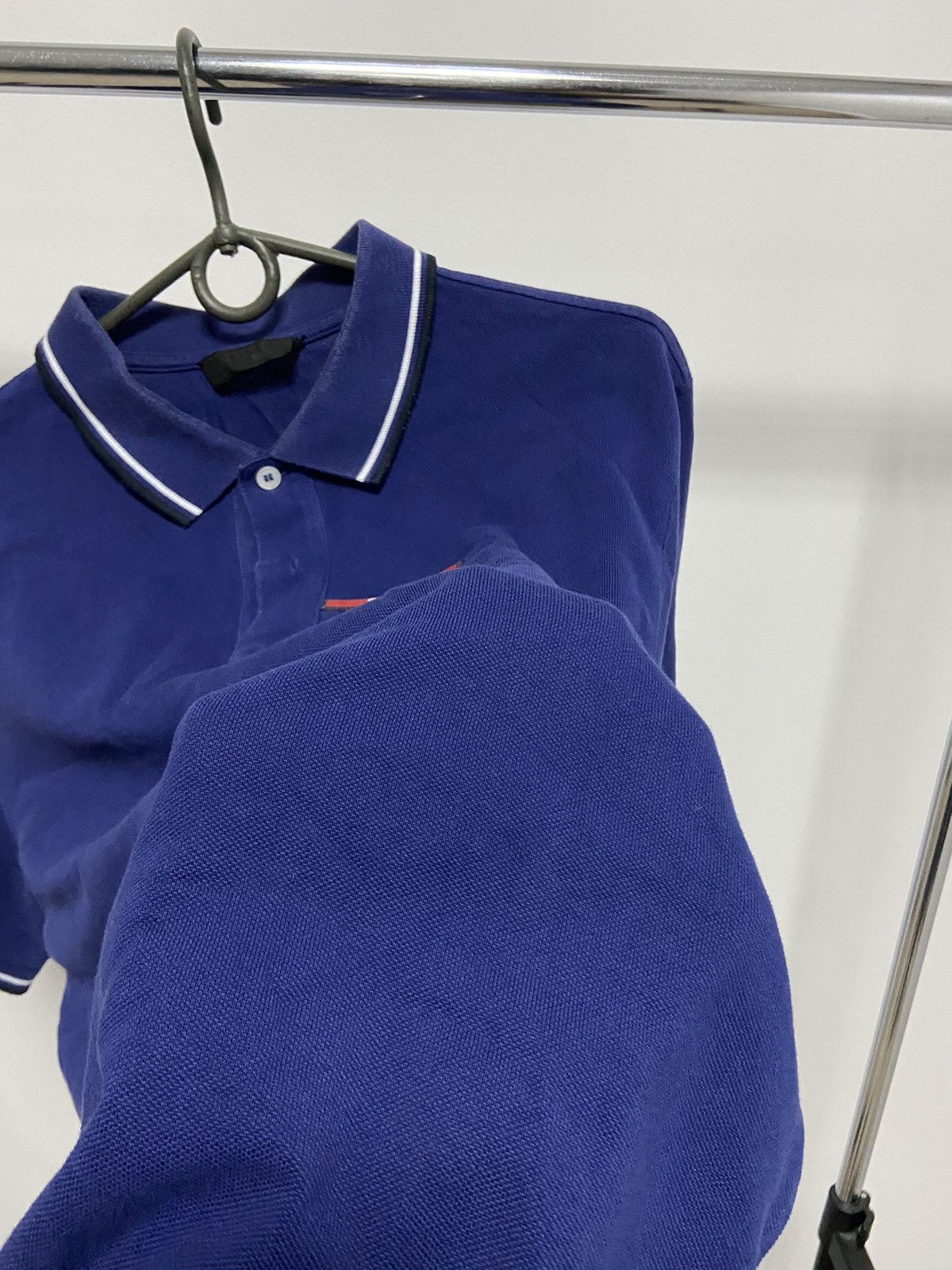 Prada × Vintage Prada T Shirt Polo Luxury Red Ribbon Tab Vintage Size US XL / EU 56 / 4 - 8 Thumbnail
