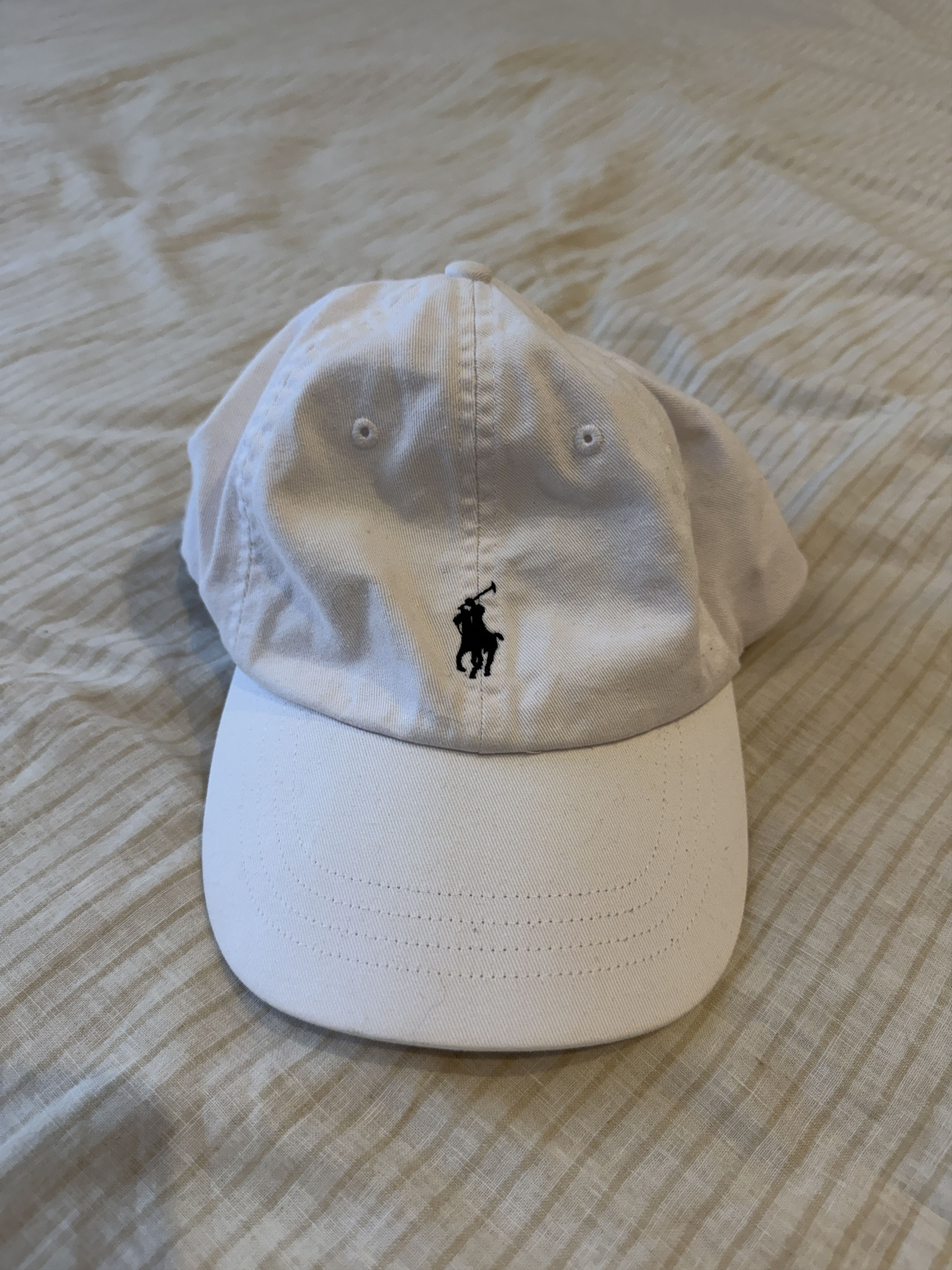 Ralph Lauren Ralph Lauren Iconic Baseball Cap White/Navy Size 40 - 1 Thumbnail