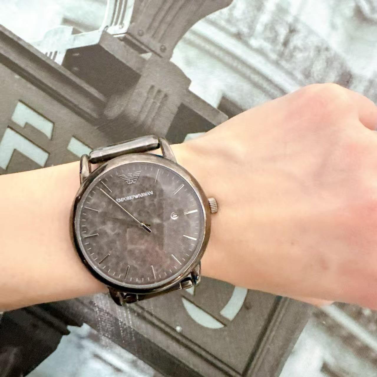 Emporio Armani Emporio Armani Luigi AR11155 Men's Watch With Gray Metal Size ONE SIZE - 7 Thumbnail