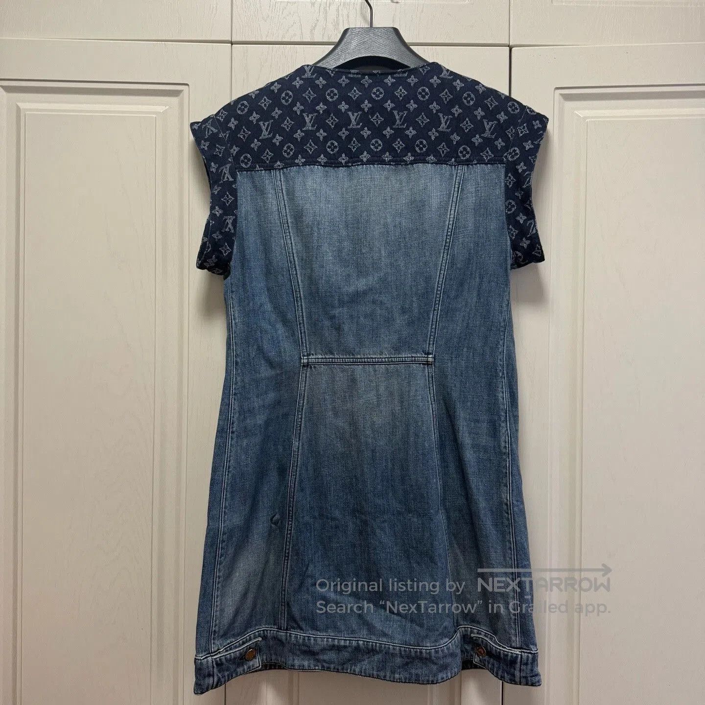 Louis Vuitton LV Denim Patchwork Dress. Size M / US 6-8 / IT 42-44 - 2 Thumbnail