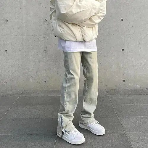 Japanese Brand × Vintage Skinny Jeans Y2k Fashion Casual Vintage Fit Distressed Size US 29 - 1 Thumbnail