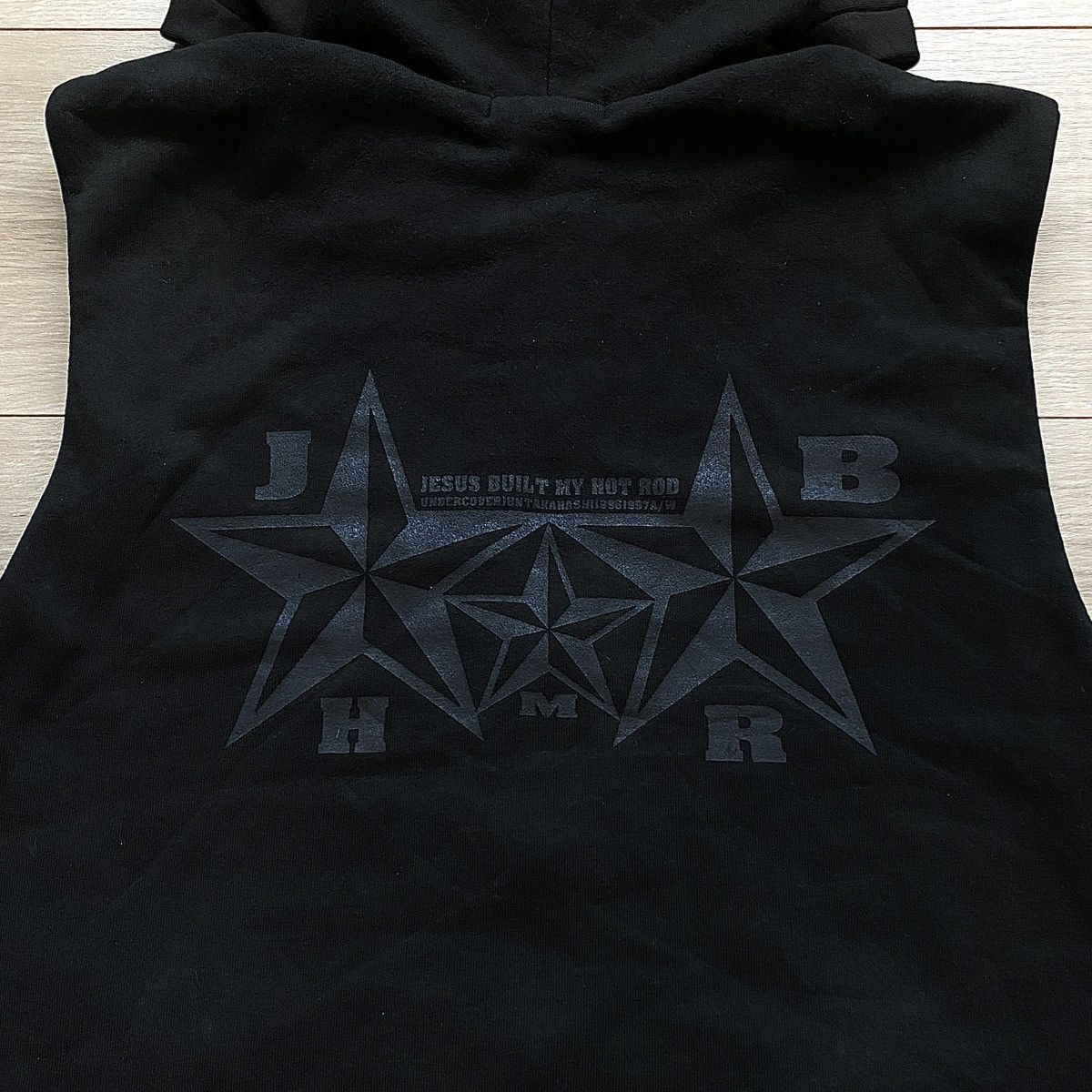 Undercover AW96 Undercover “Jesus Built My Hot Rod” Sleeveless Hoodie Size US L / EU 52-54 / 3 - 3 Thumbnail