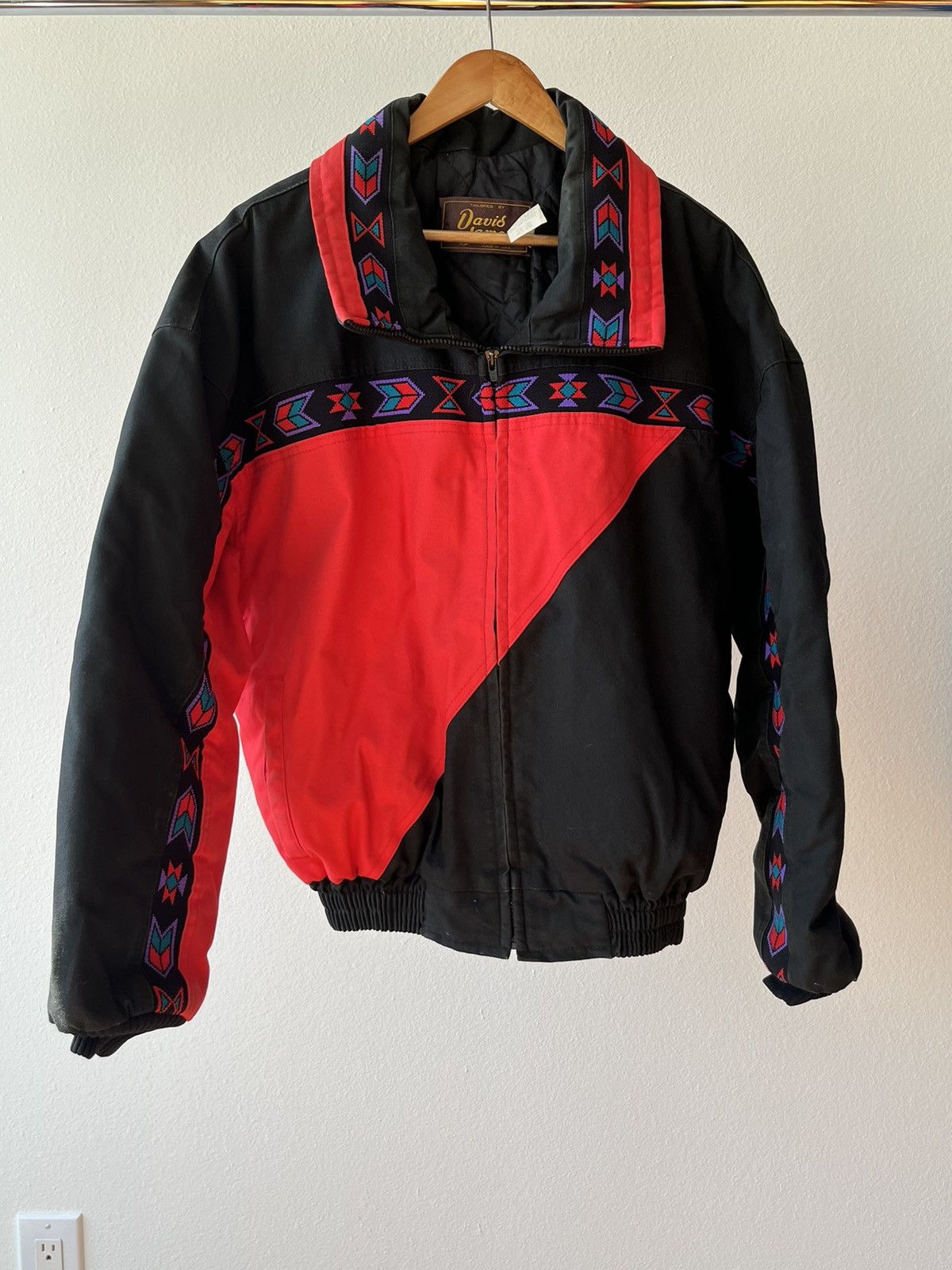 Vintage Vintage 90s David James Jacket Black Western Aztec Size US L / EU 52-54 / 3 - 8 Thumbnail