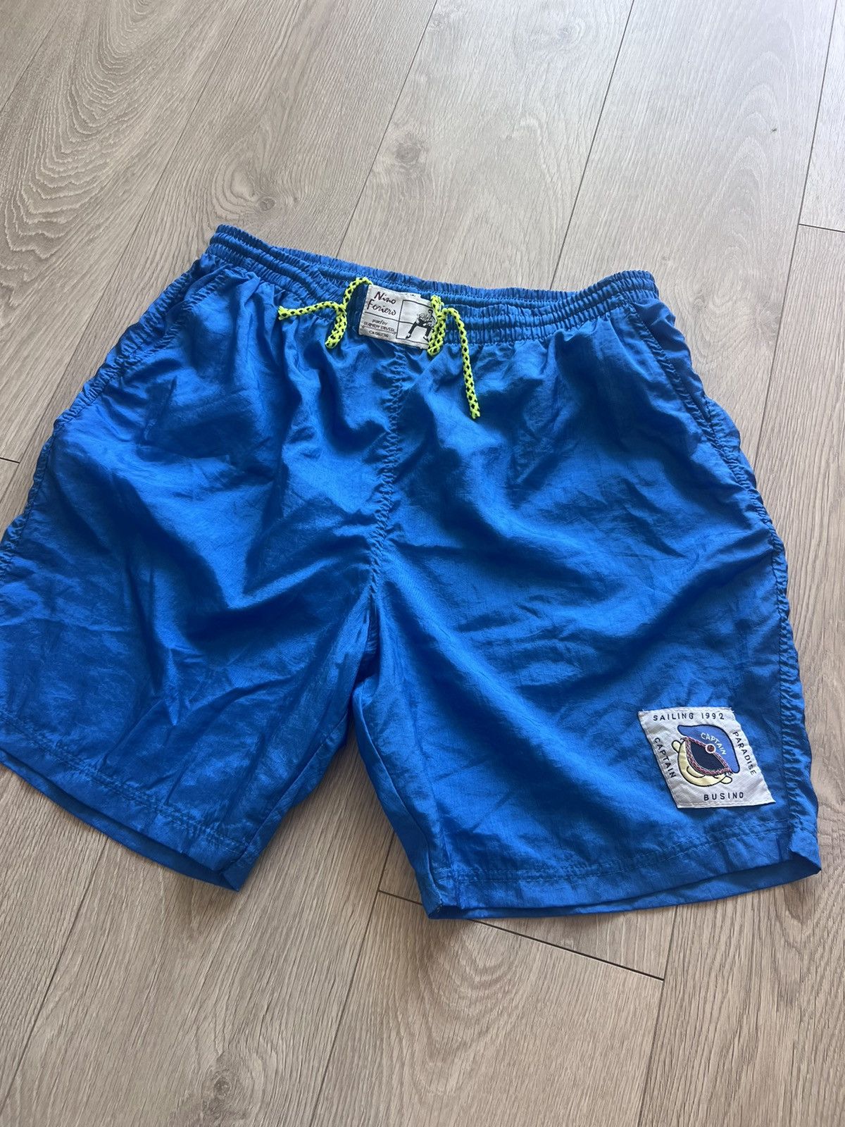 Vintage Vintage 1992 Nino Riviera Sailing Swim Trunks Shirts 90s Size US 34 / EU 50 - 5 Thumbnail