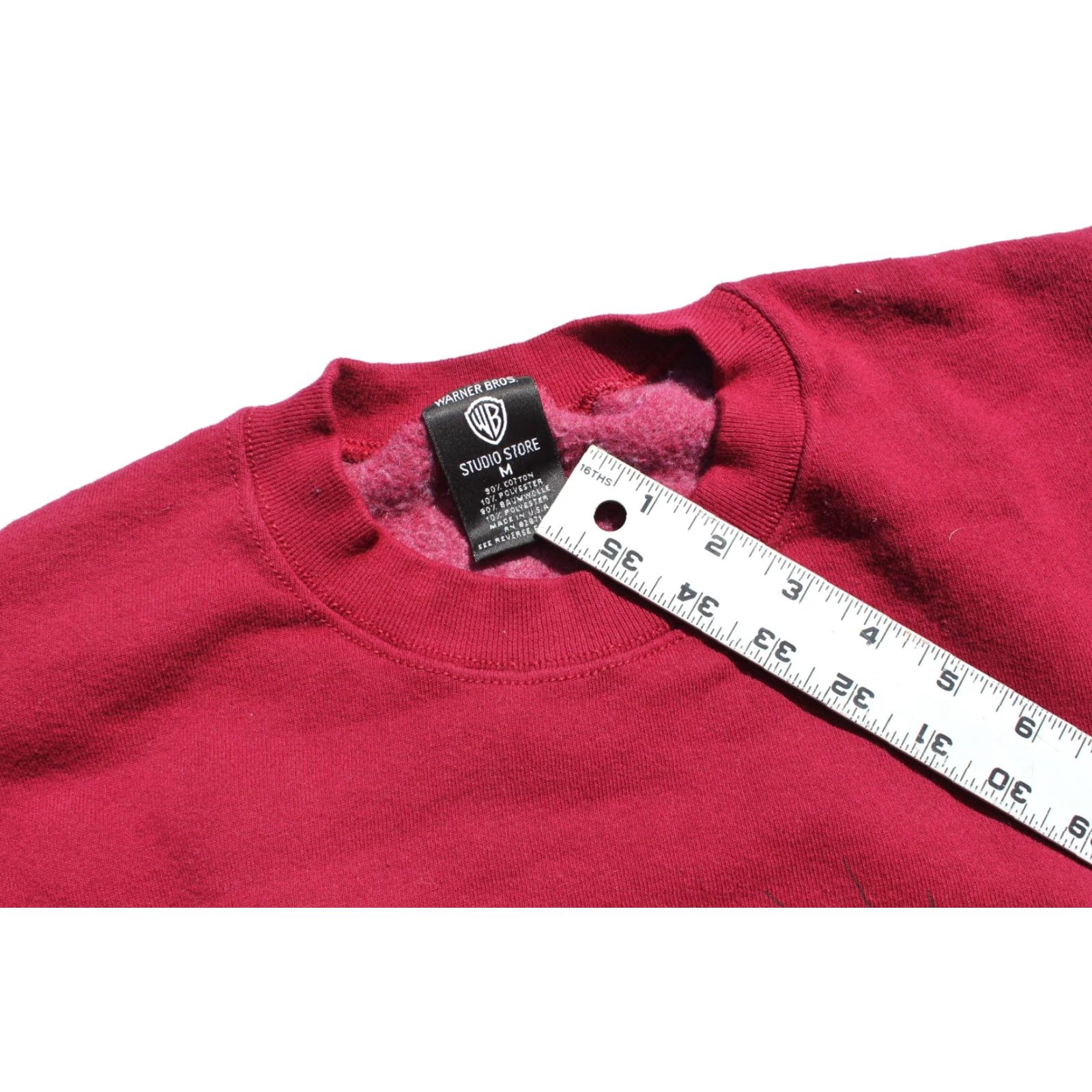 Vintage VINTAGE Warner Bros. Tweety Bird Sweatshirt Maroon Unisex Adults Pullover Sweatshirt Medium Maroon Tweety Bird 90s Bird Mens Size US M / EU 48-50 / 2 - 3 Thumbnail