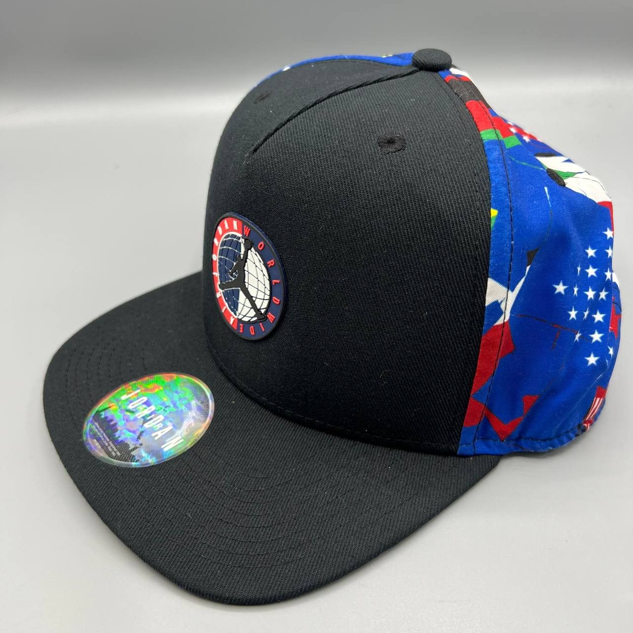 Jordan Brand Air Jordan Hat Men Black Worldwide Jumpman Snap Back Cap Size ONE SIZE - 2 Thumbnail