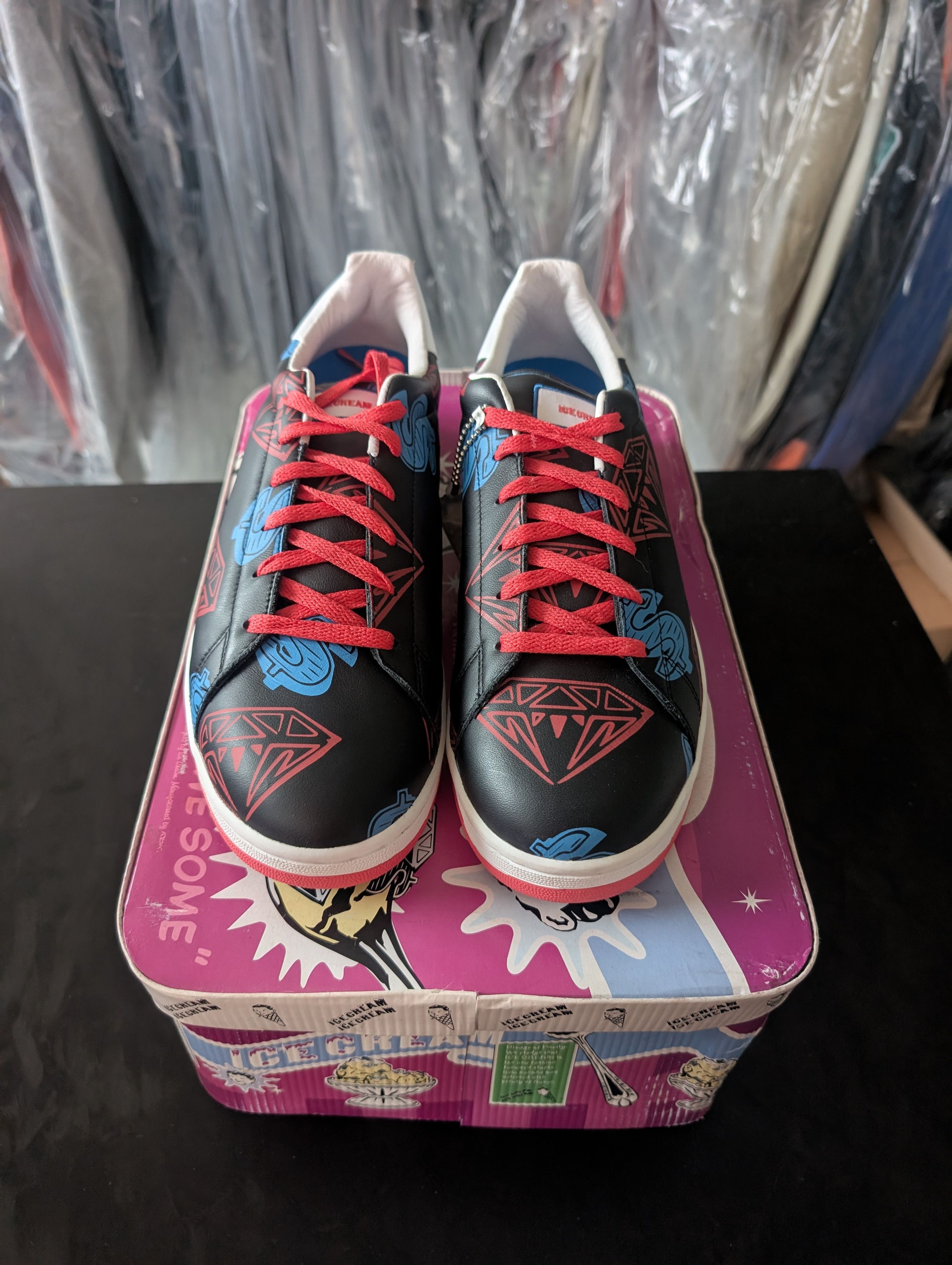 Icecream × Reebok ICECREAM LOW BLK/RED/P BLUE Brand New Deadstock Size US 11 / EU 44 - 2 Thumbnail