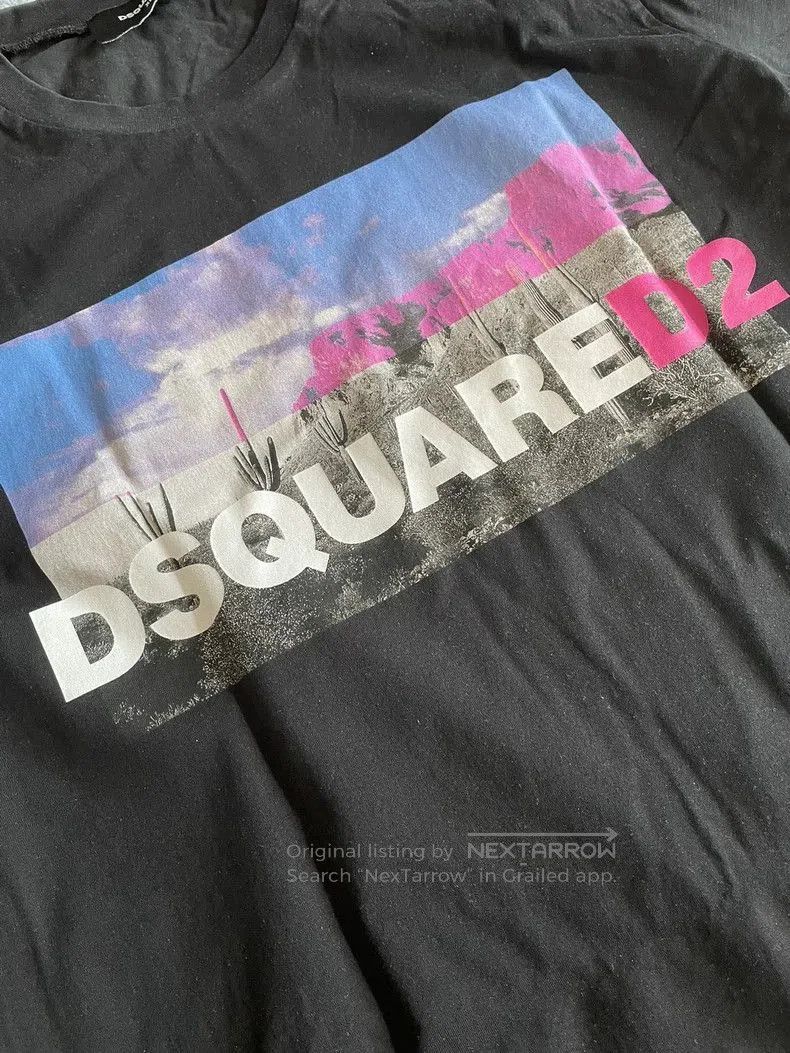 Dsquared2 Dsquared2 Black Graphic Short Sleeve T. Size US XL / EU 56 / 4 - 4 Thumbnail