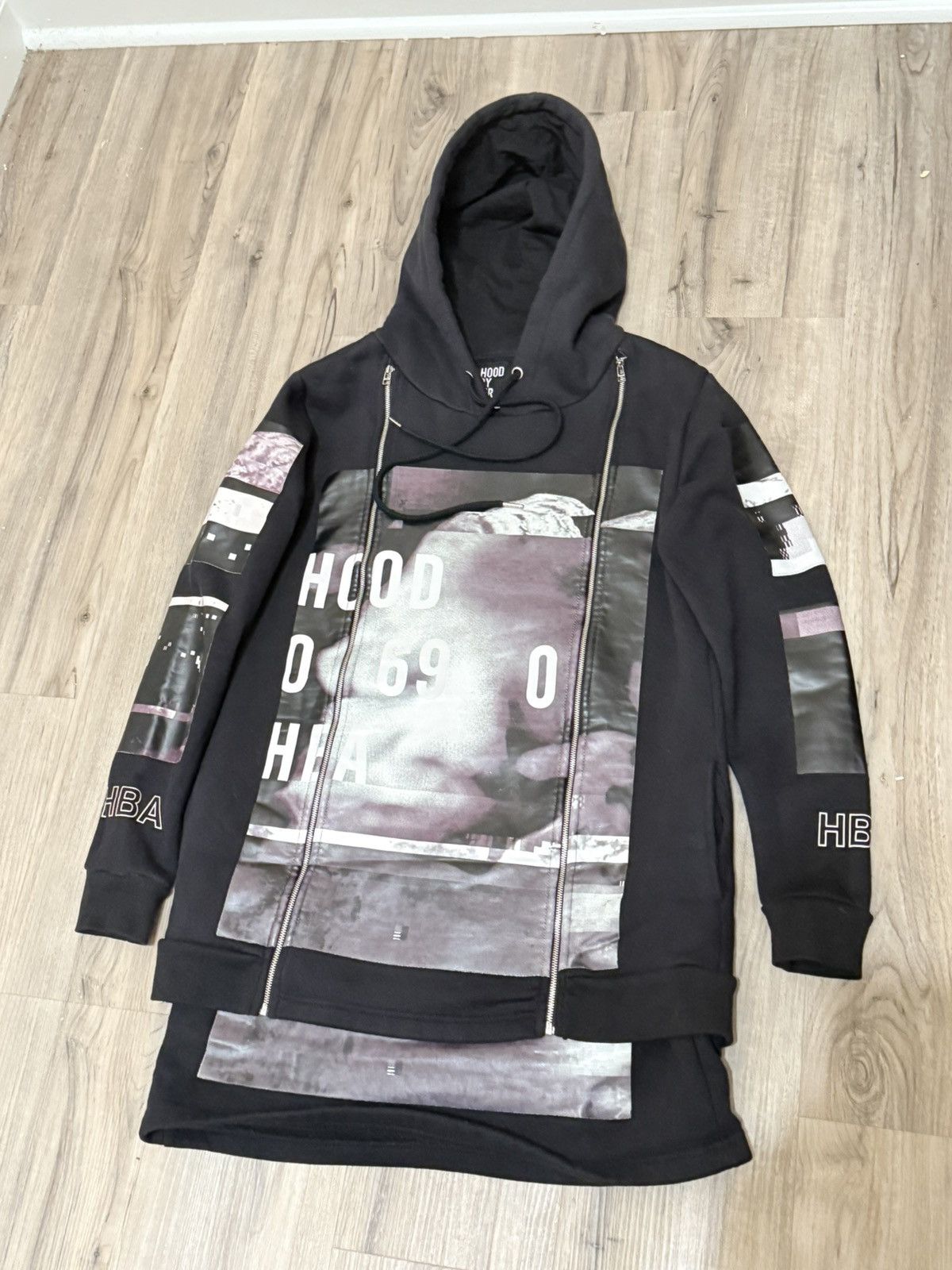 Anonymous Club × Hood By Air DOUBLE SIDED HBA HOODIE | Grailed
