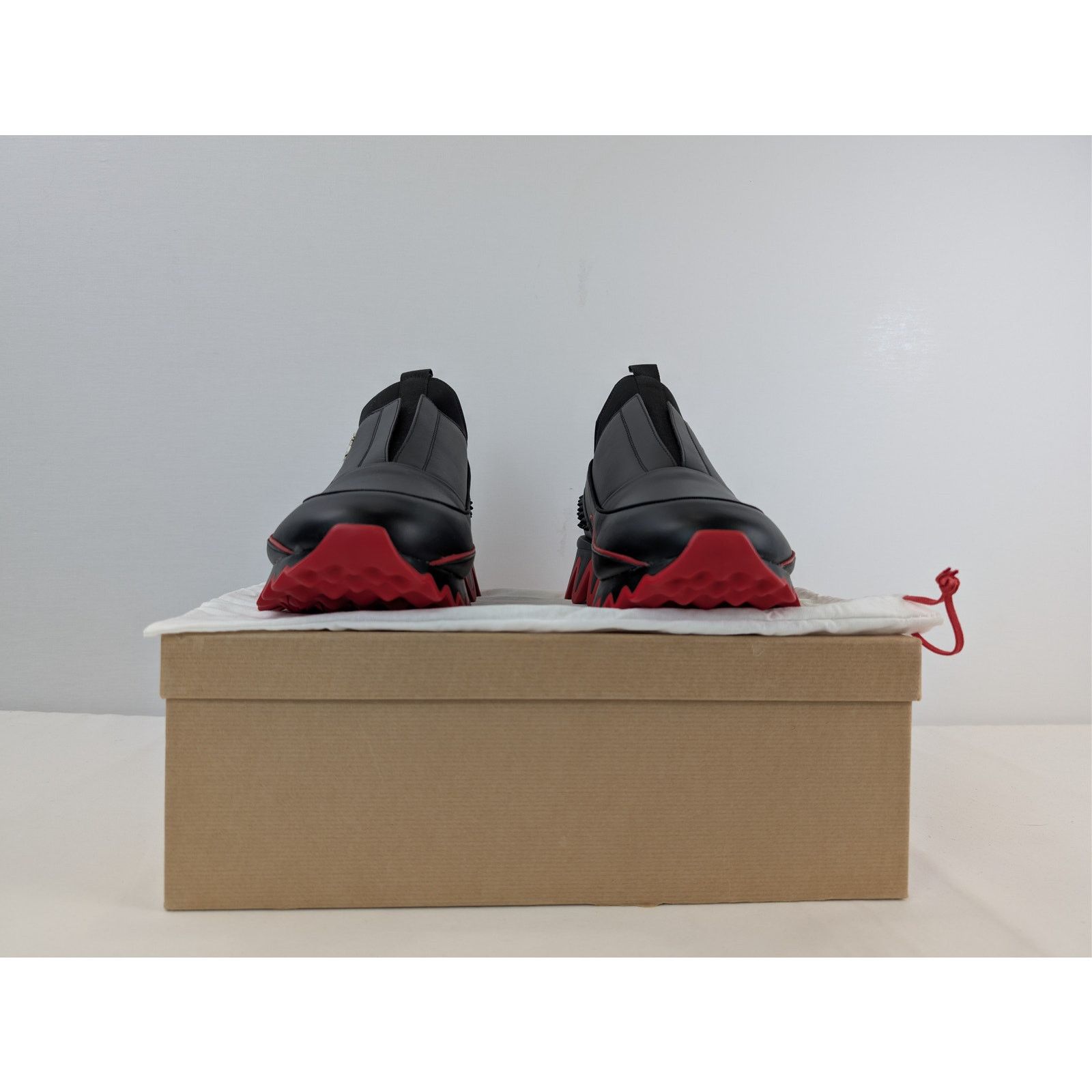 Christian Louboutin o1rshd1 Sharkyloub SP Spikes Flat Sneakers in Black Size US 13 / EU 46 - 17 Thumbnail