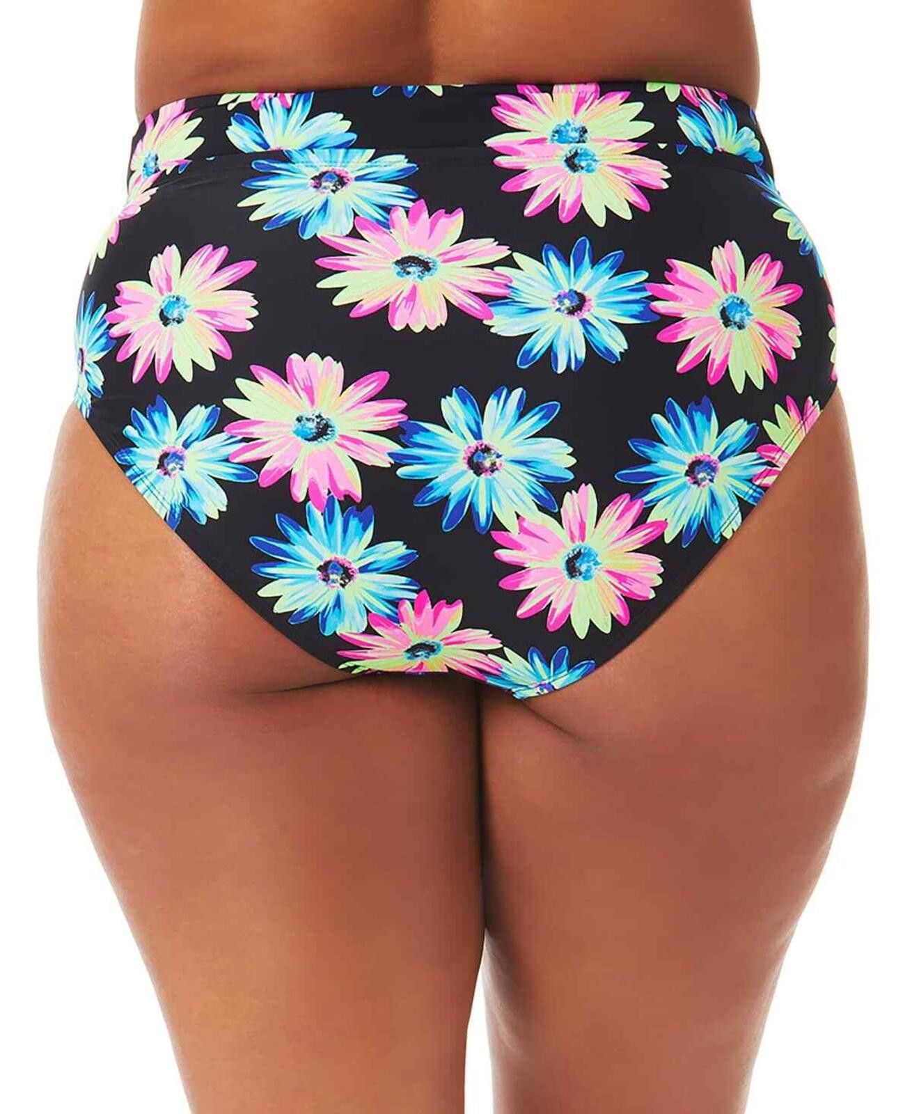Other California Waves Plus Size Gerber Daisy High-Waist Bikini Size ONE SIZE - 2 Thumbnail