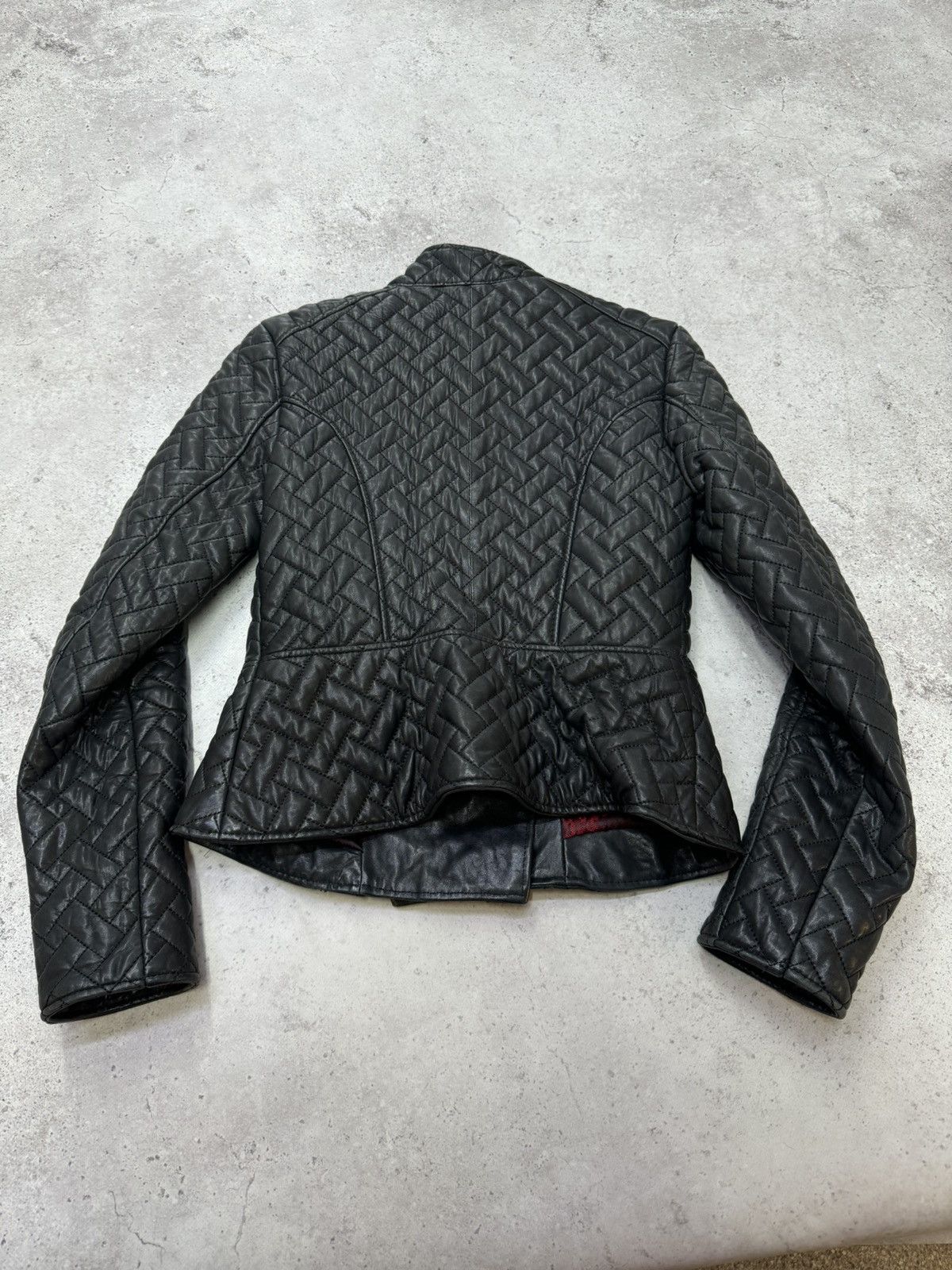 Japanese Brand Vintage Asymmetric Soft Real Leather 3D Jacket Size US S / EU 44-46 / 1 - 5 Thumbnail