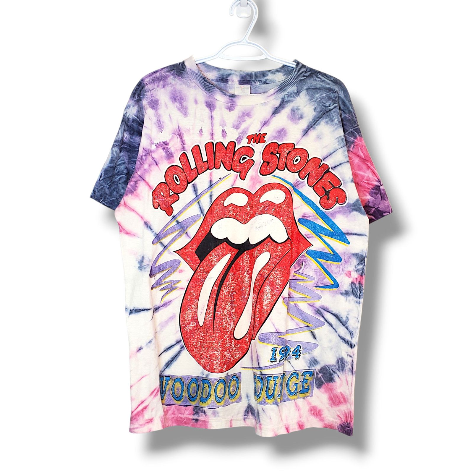 Vintage Vintage 90s 1994 Rolling Stones Voodoo Lounge Shirt Size XL Size US XL / EU 56 / 4 - 1 Thumbnail