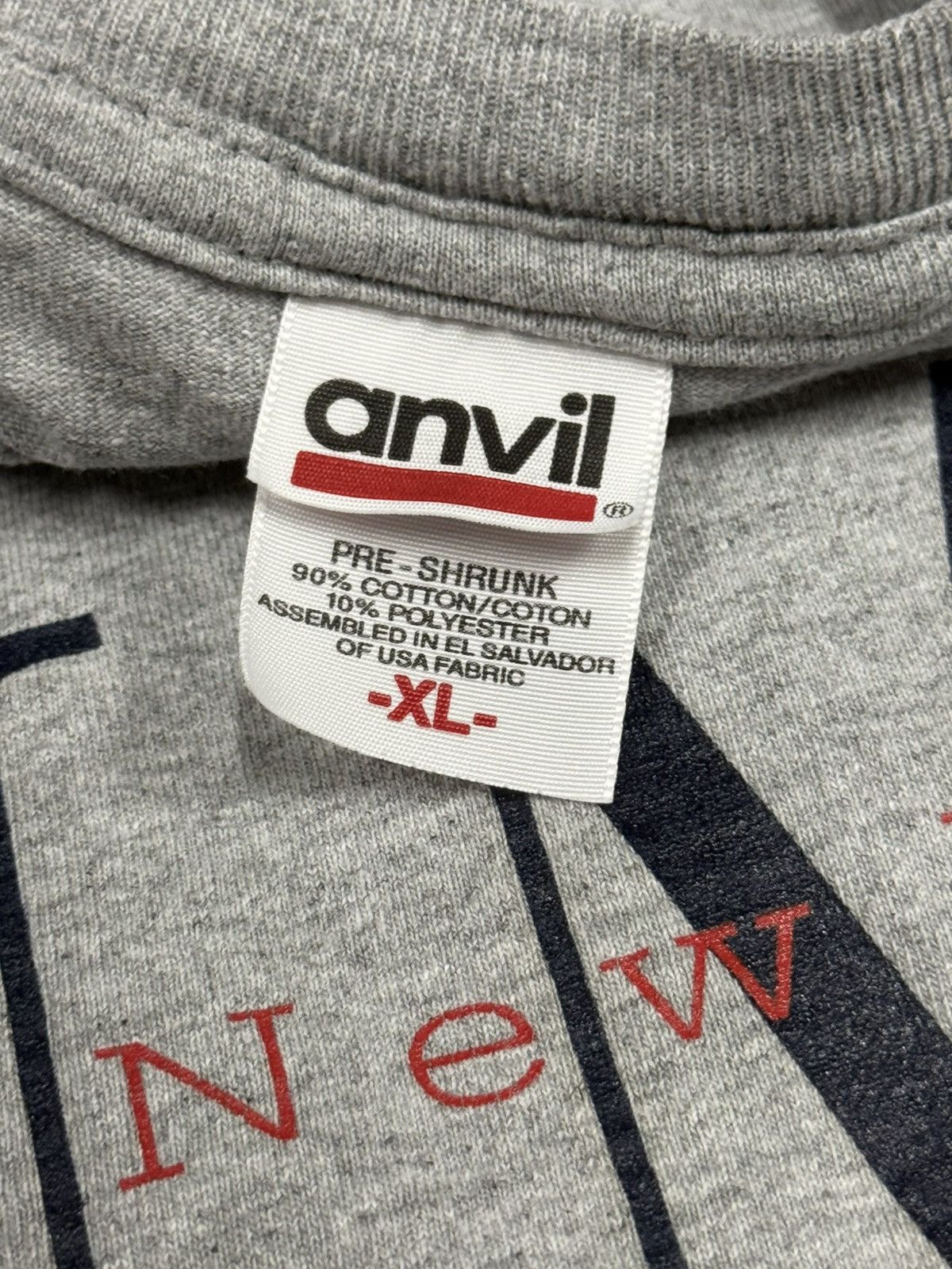 Anvil Vintage Anvil New Mexico Modern Logo Tee Grey XL NM Size US XL / EU 56 / 4 - 4 Thumbnail