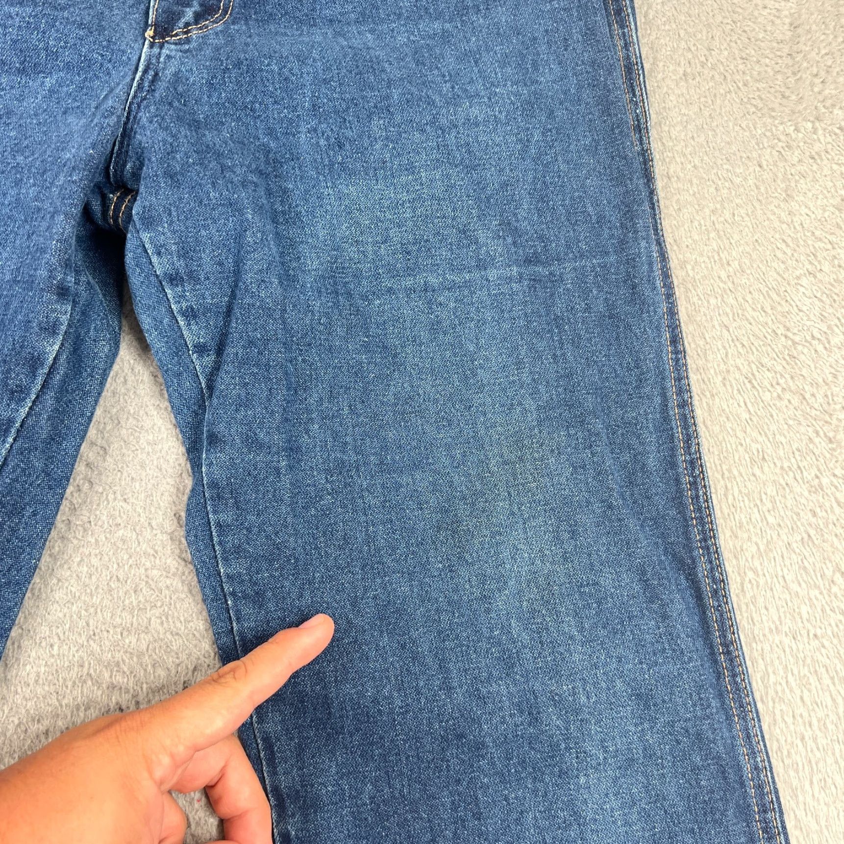 Wrangler VINTAGE Wrangler Jeans Women 30x31 Blue 80s 90s Cowboy Slim Tapered Denim Size 30" / US 8 / IT 44 - 4 Thumbnail