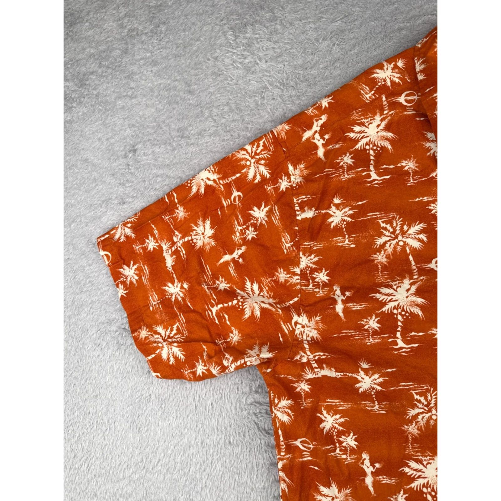 Route 66 VINTAGE Route 66 Shirt Men 2XL Orange Floral Palm Button Up Hawaiian 100% Cotton Size US XXL / EU 58 / 5 - 3 Thumbnail