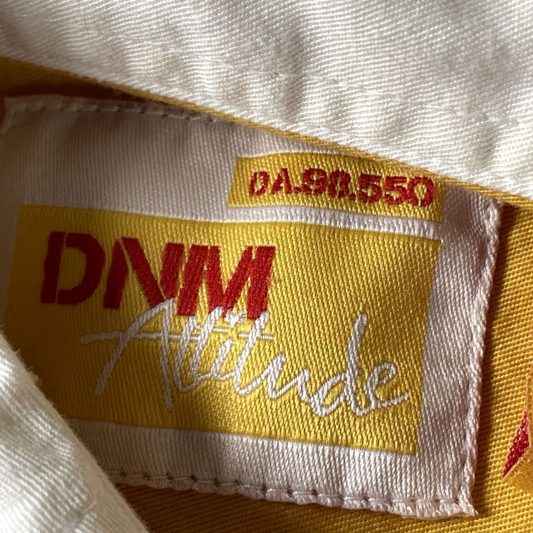 Vintage VINTAGE DNM ATTITUDE Shirt Mens L Yellow Hip Hop Button-Up Long Sleeve Trucks? Size US L / EU 52-54 / 3 - 4 Thumbnail