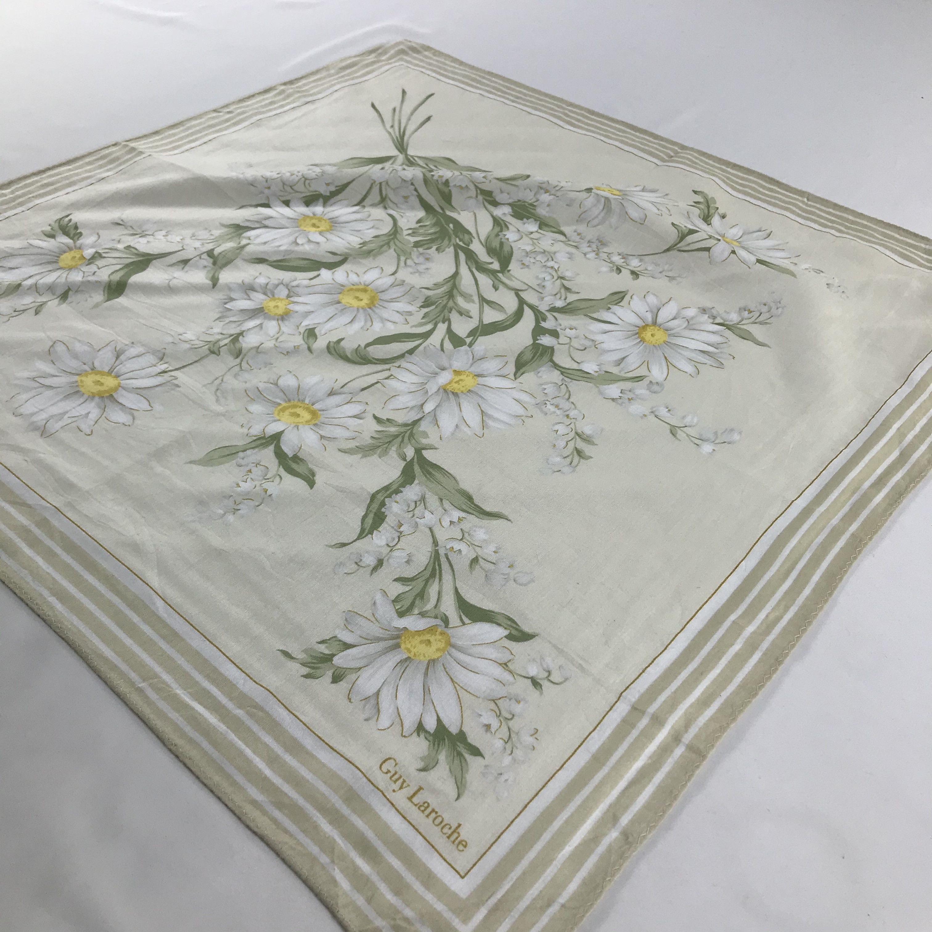 Guy Laroche × Vintage Guy Laroche Bandana / Handkerchief / Neckerchief - S1298 Size ONE SIZE - 2 Thumbnail